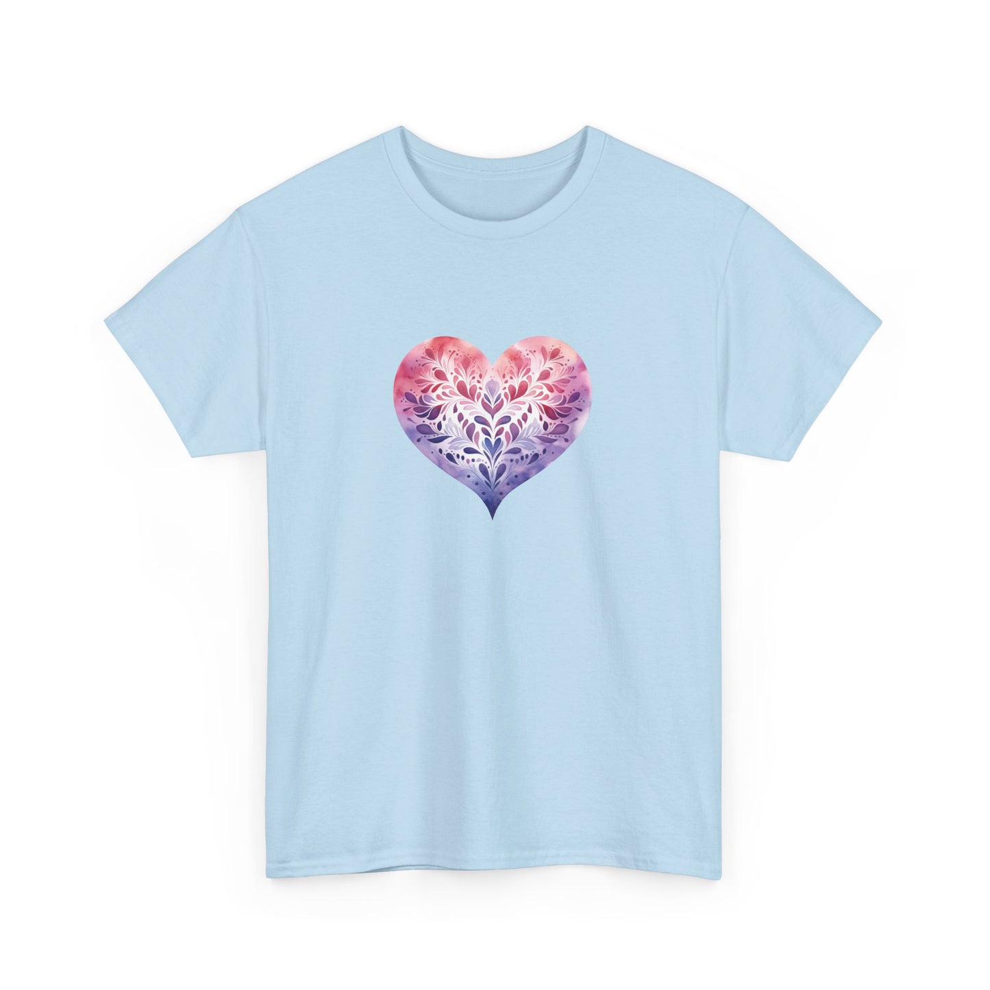 Watercolor Heart Short Sleeve Tee 005