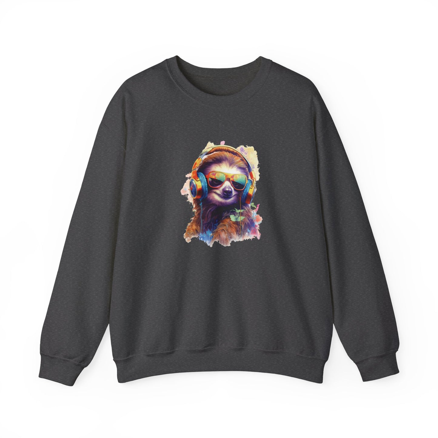Sloth with Headphones Sweatshirt