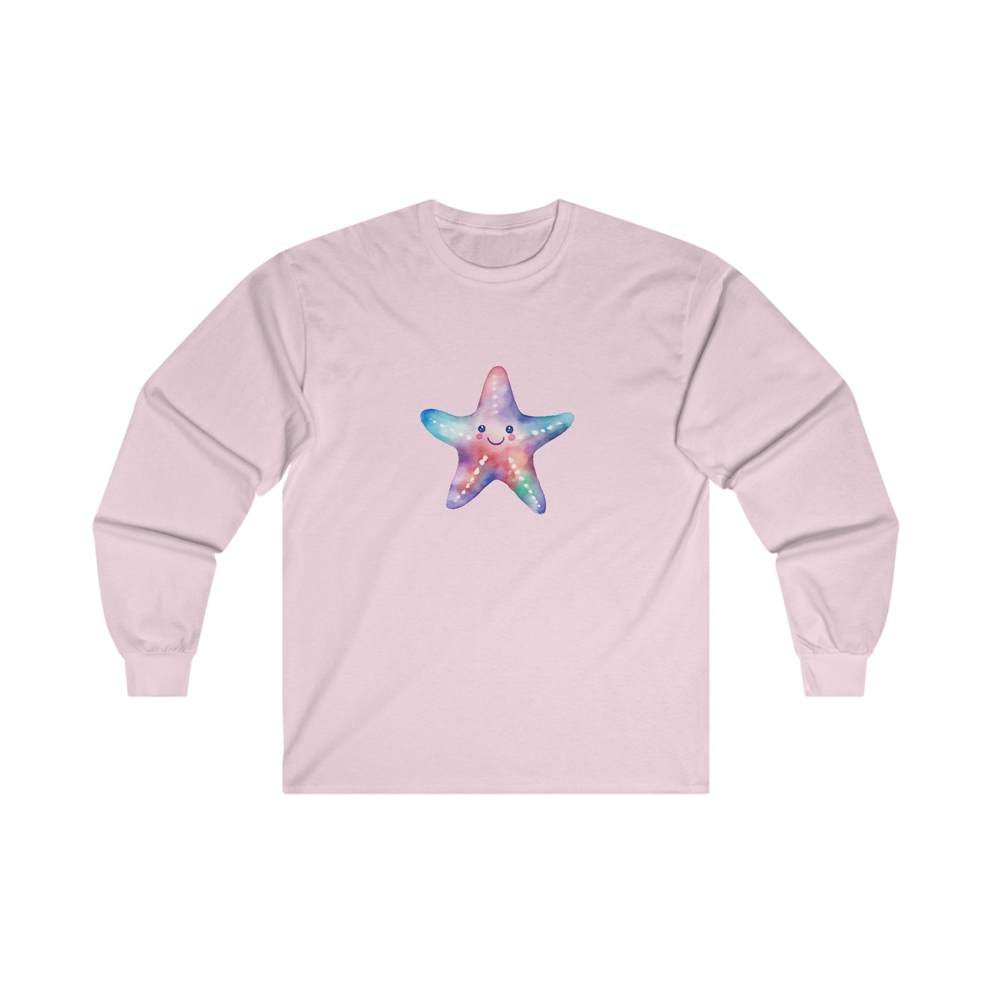 Watercolor Starfish Long Sleeve Tee