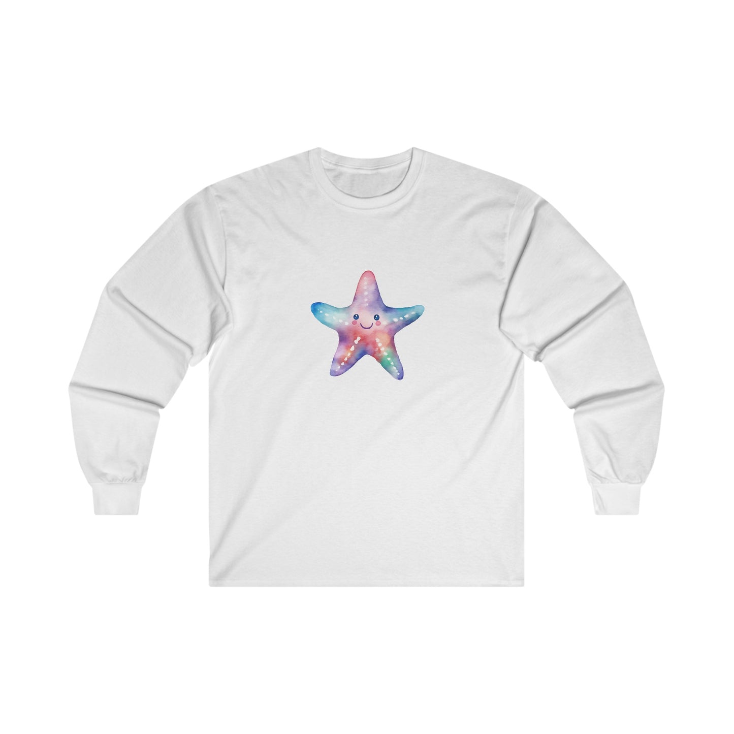 Watercolor Starfish Long Sleeve Tee