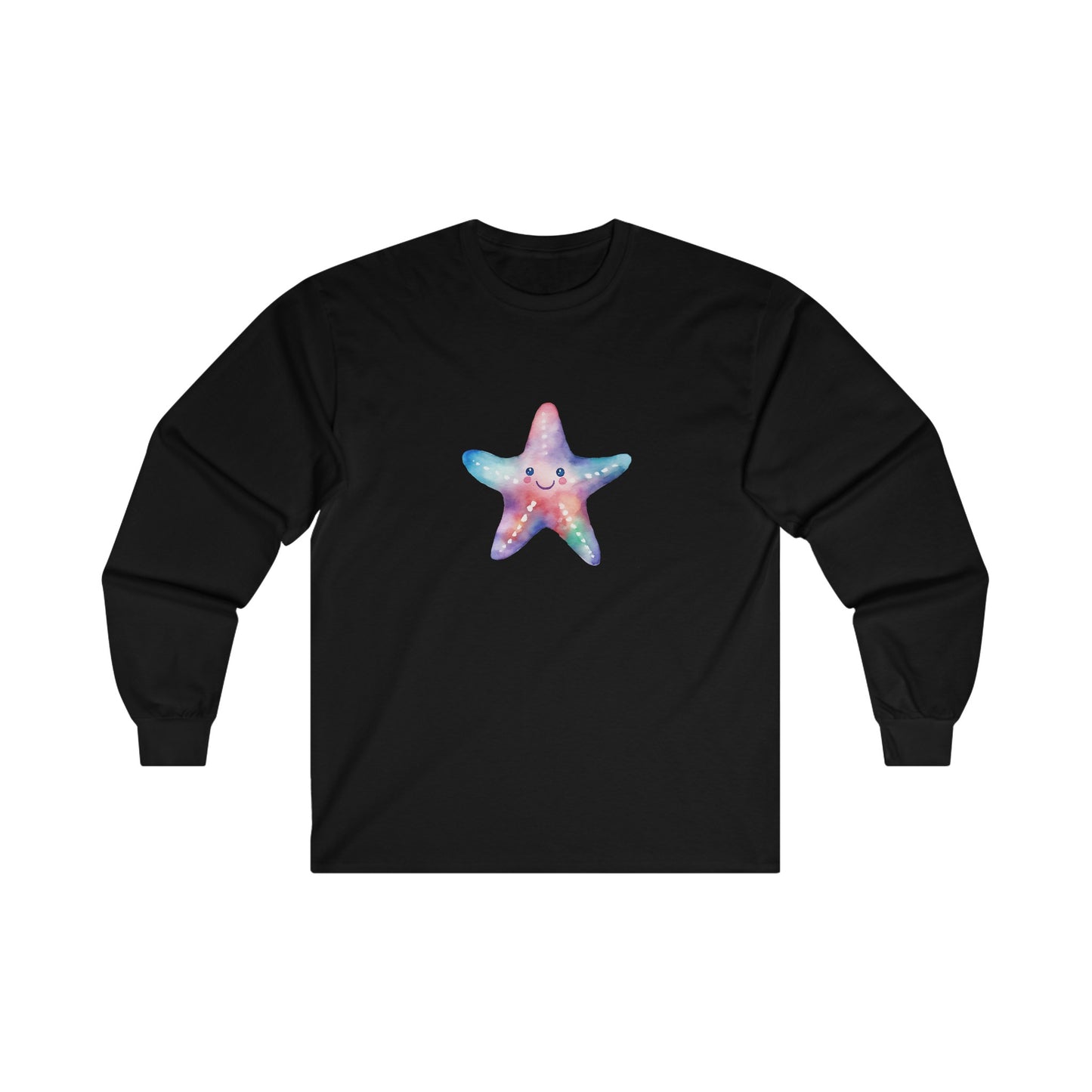 Watercolor Starfish Long Sleeve Tee