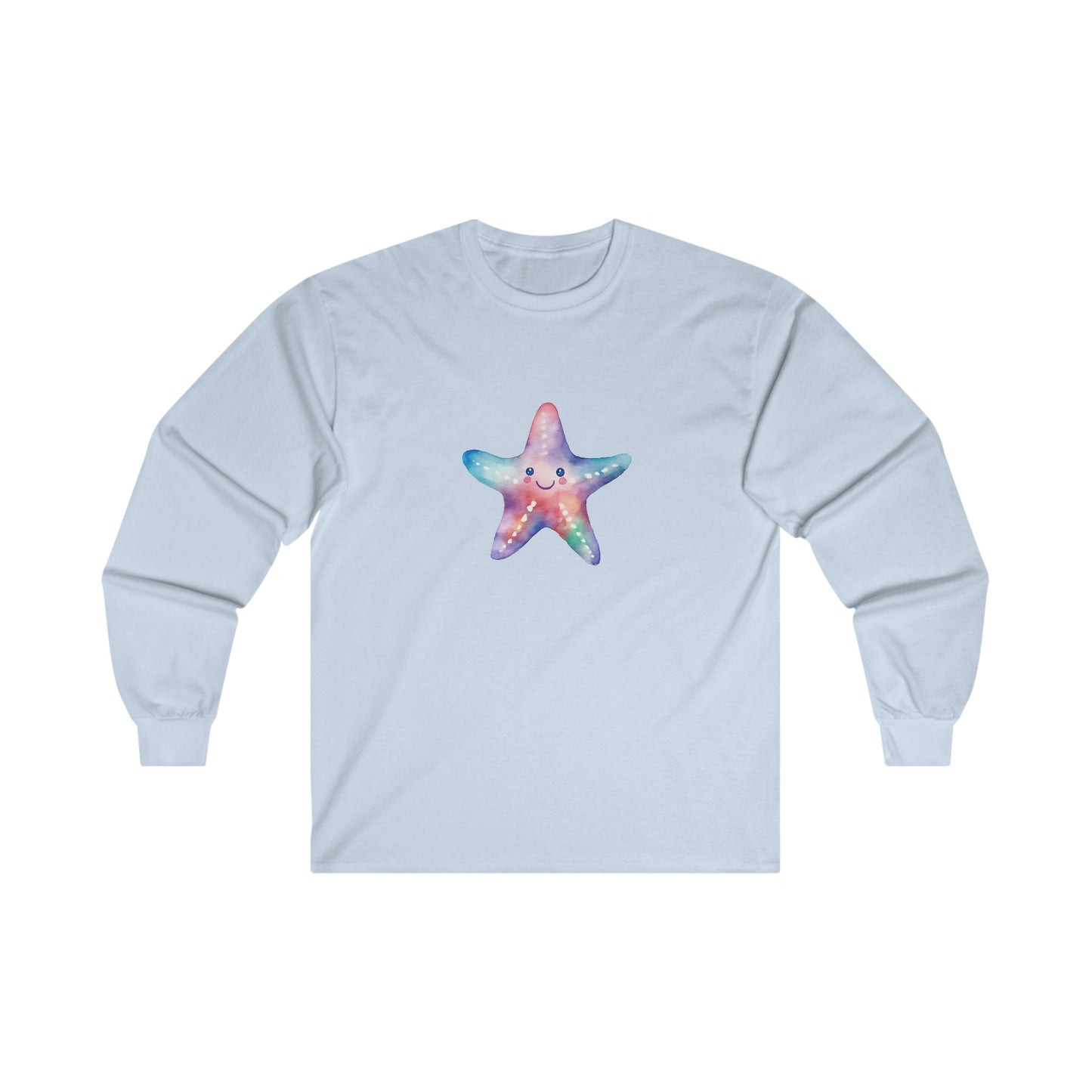 Watercolor Starfish Long Sleeve Tee