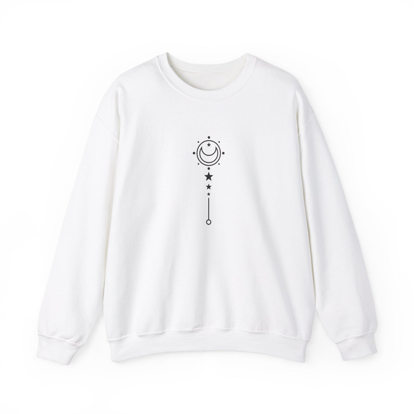 Crescent Moon Pattern Sweatshirt