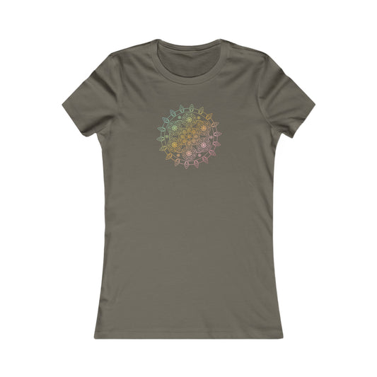 Colorful Mandala Fitted Tee (040)