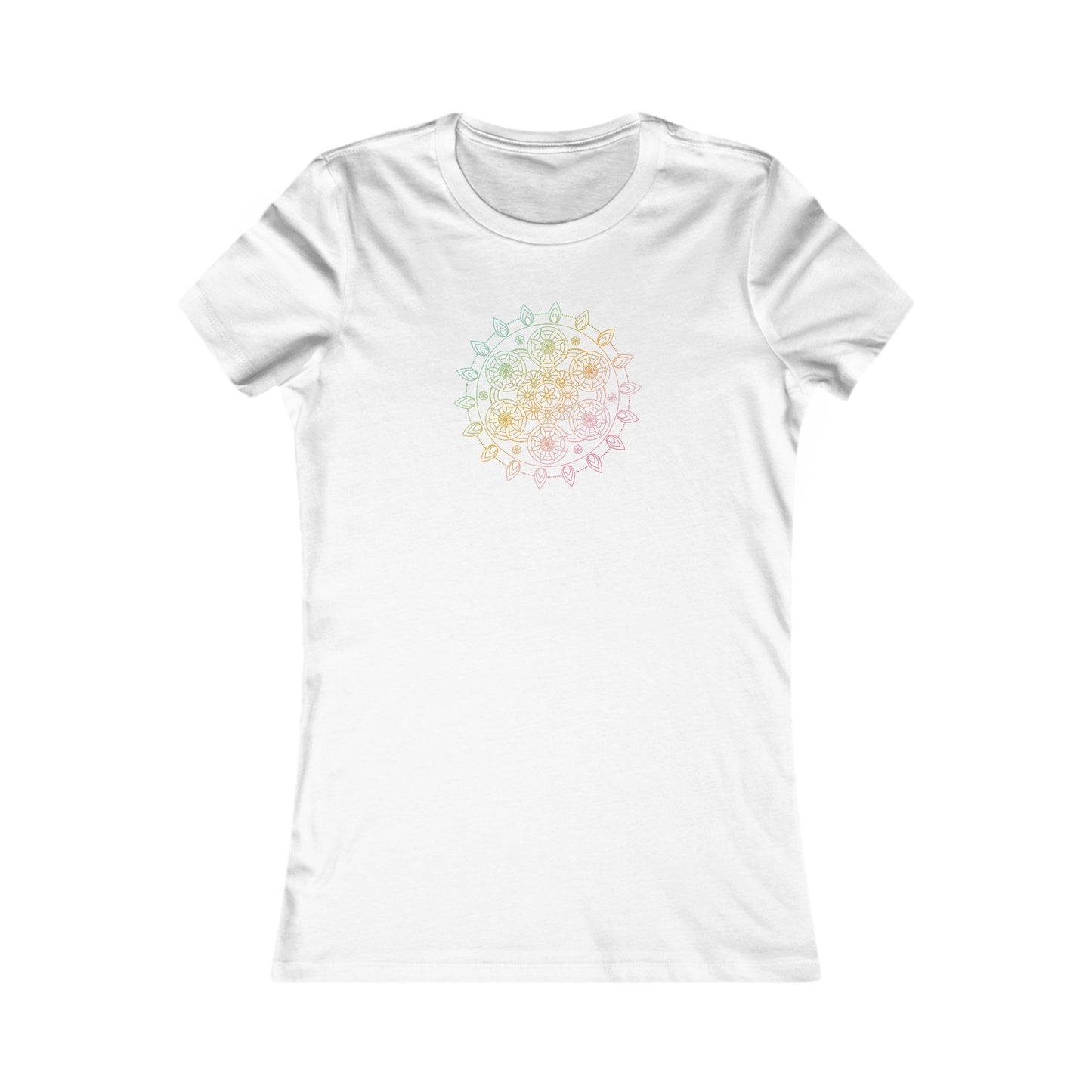 Colorful Mandala Fitted Tee (040)