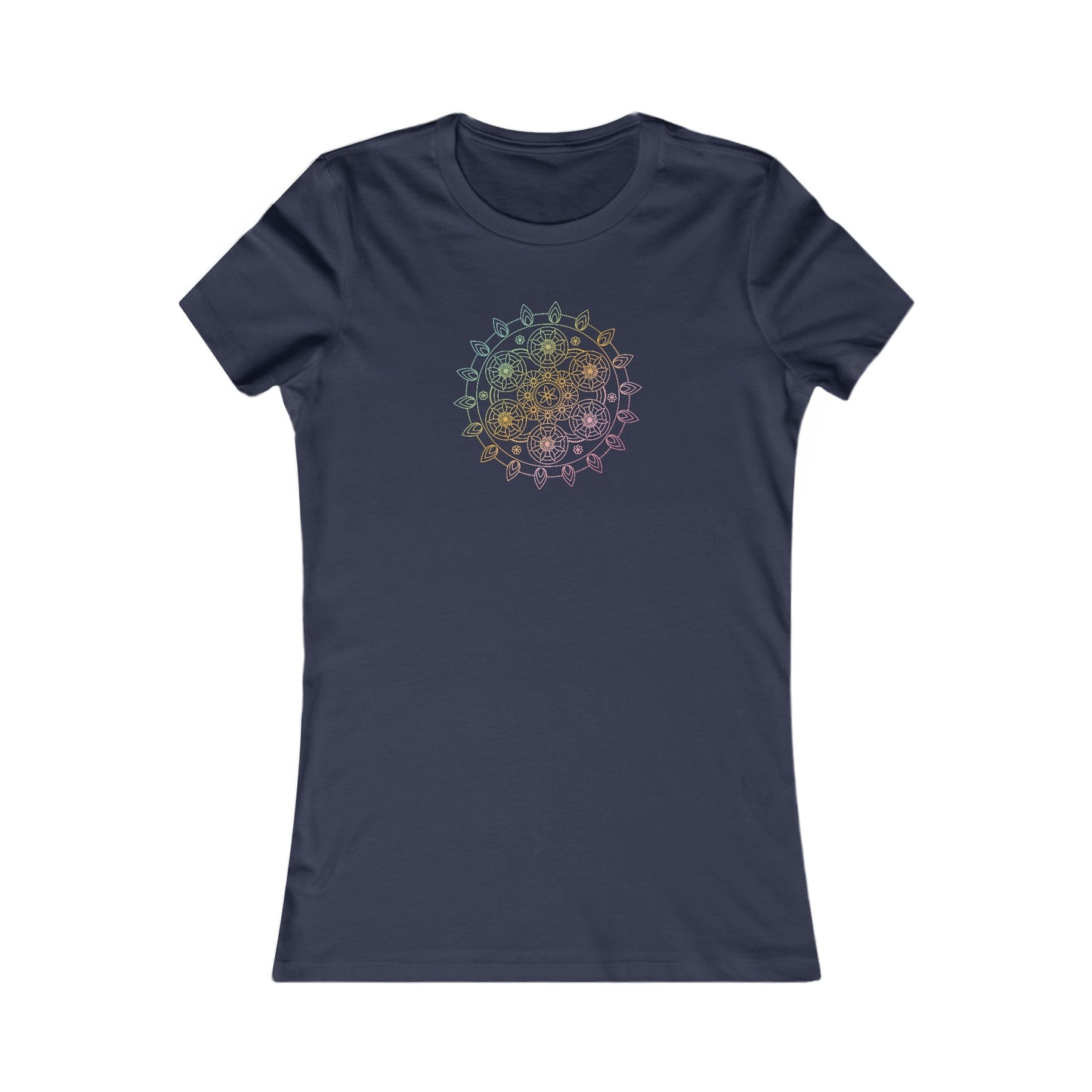 Colorful Mandala Fitted Tee (040)