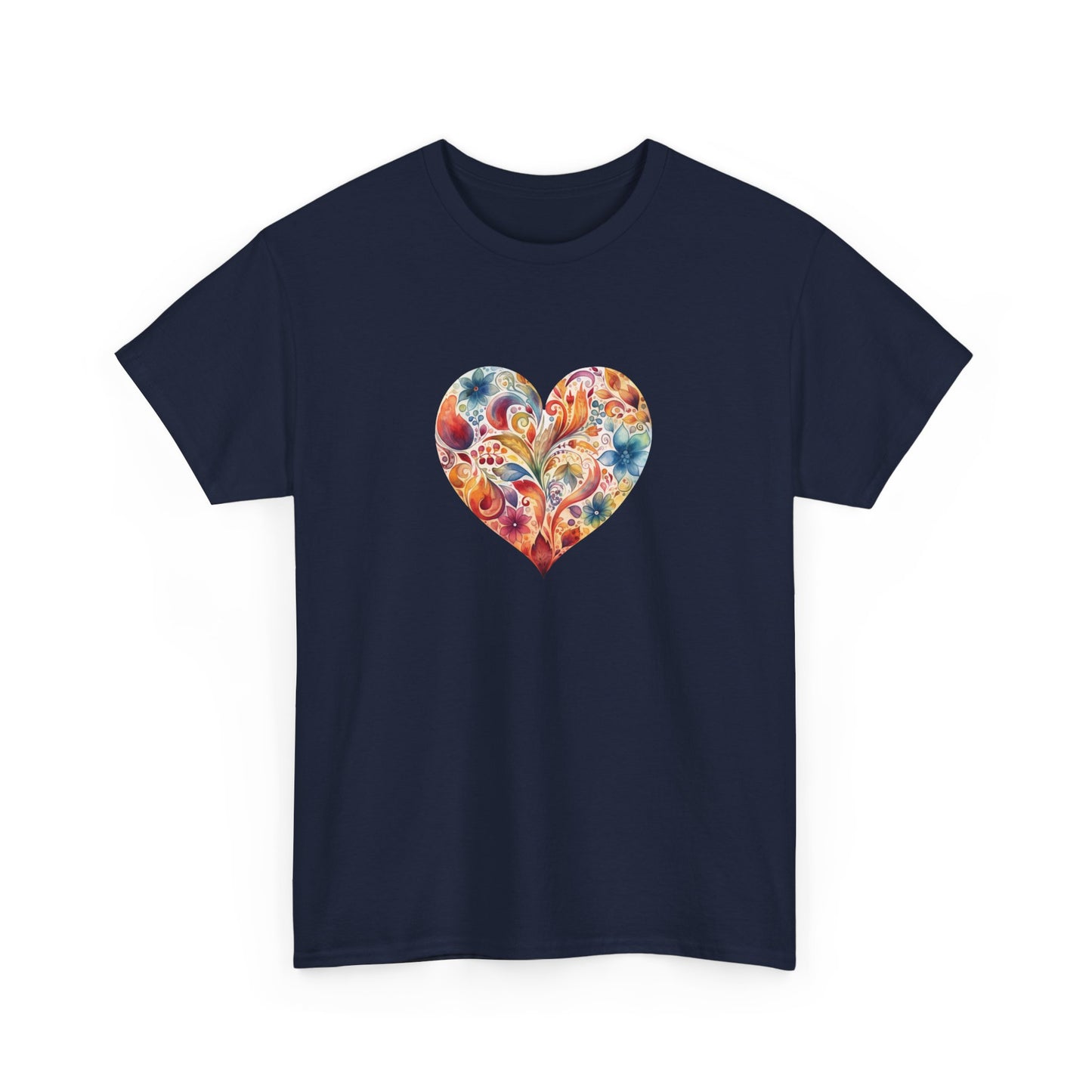 Watercolor Heart Short Sleeve Tee 002