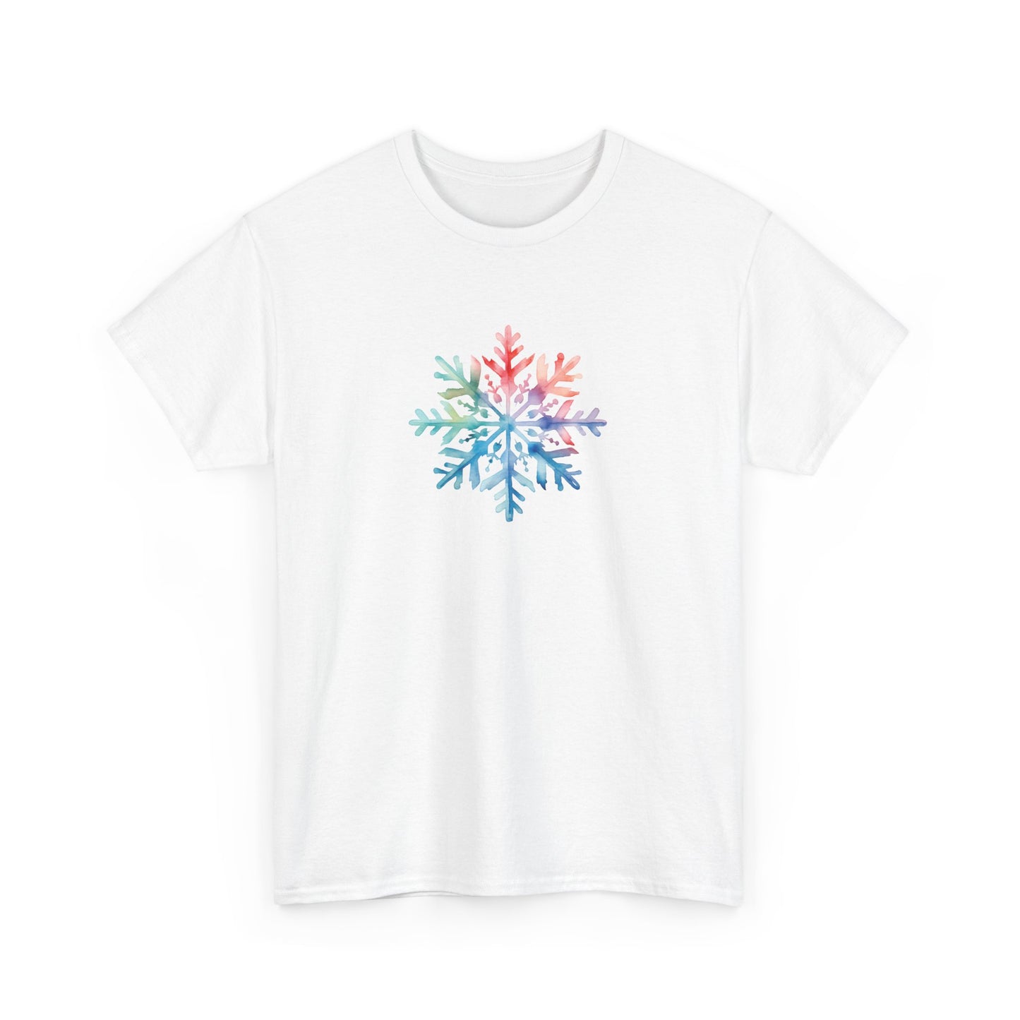Watercolor Snowflake Short Sleeve Tee