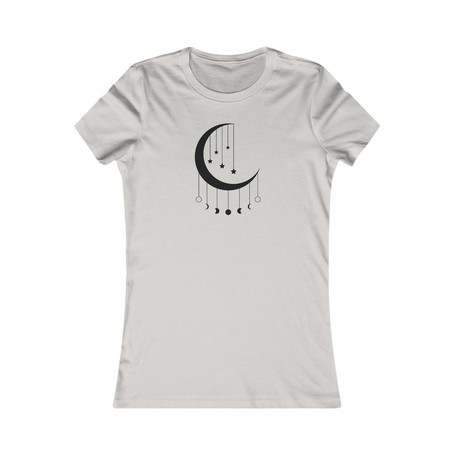 Hanging Moon Phases Fitted Tee
