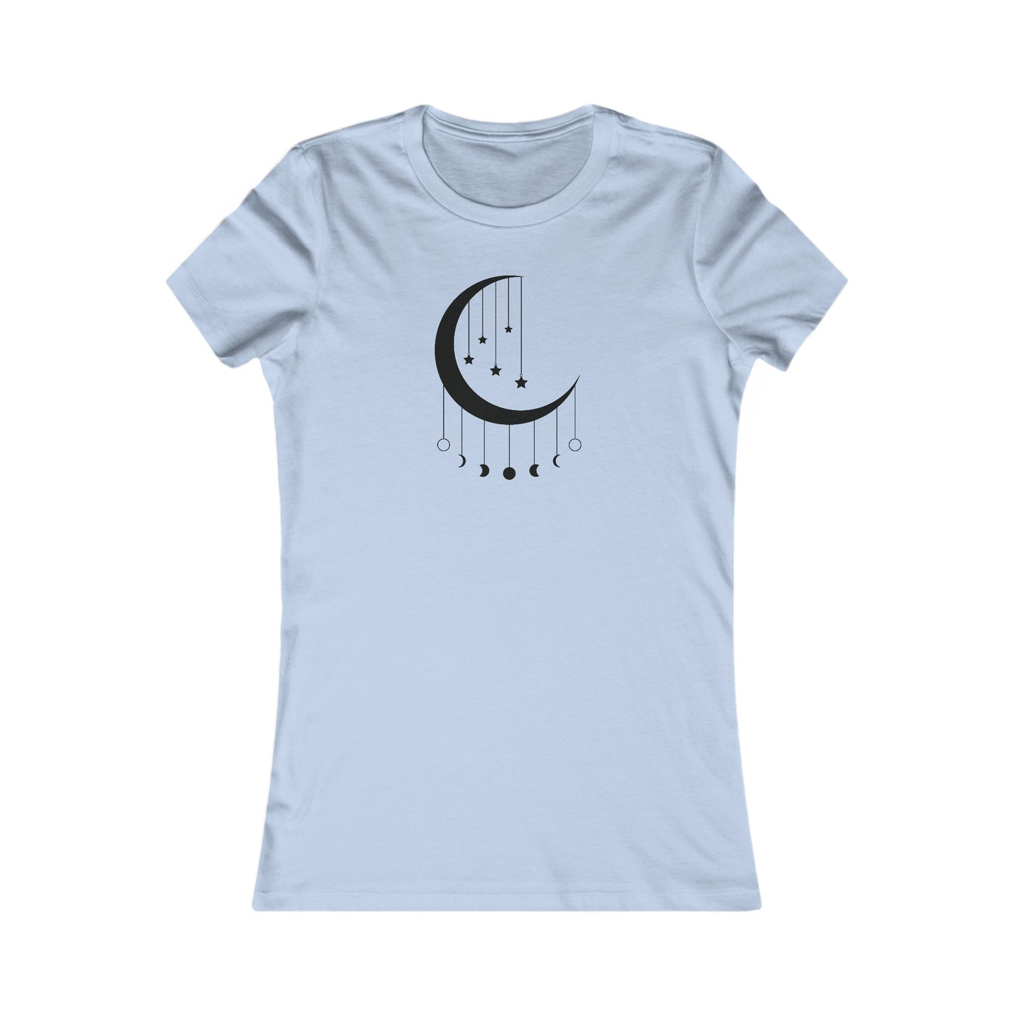 Hanging Moon Phases Fitted Tee