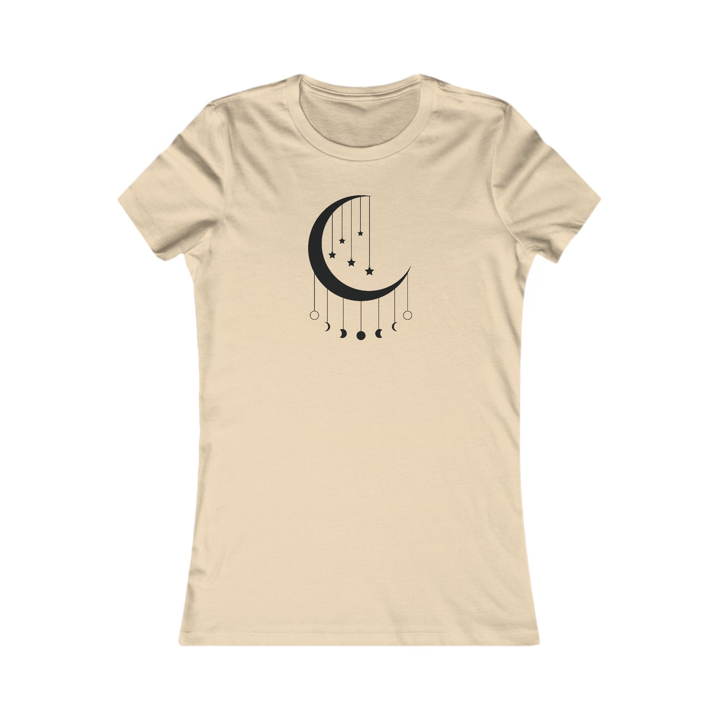 Hanging Moon Phases Fitted Tee
