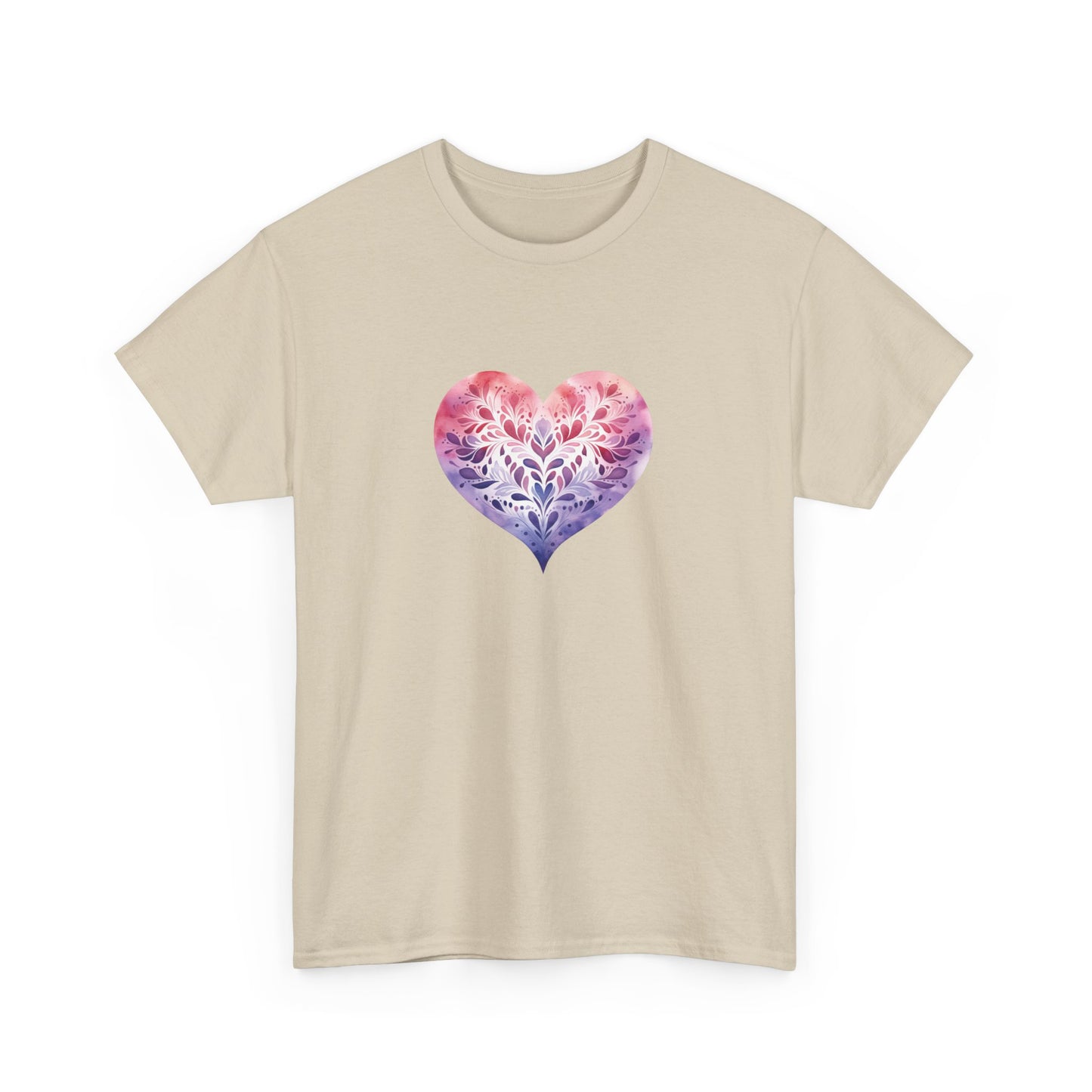 Watercolor Heart Short Sleeve Tee 005