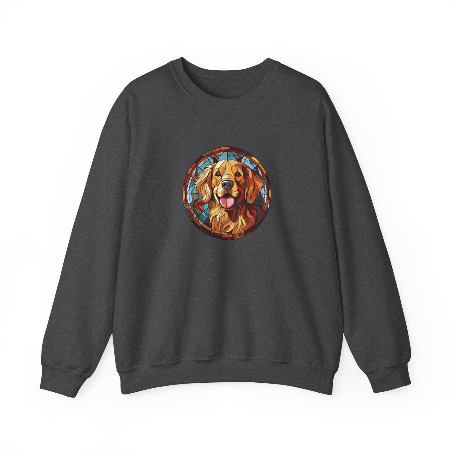 Stained Glass Golden Retriever Sweatshirt