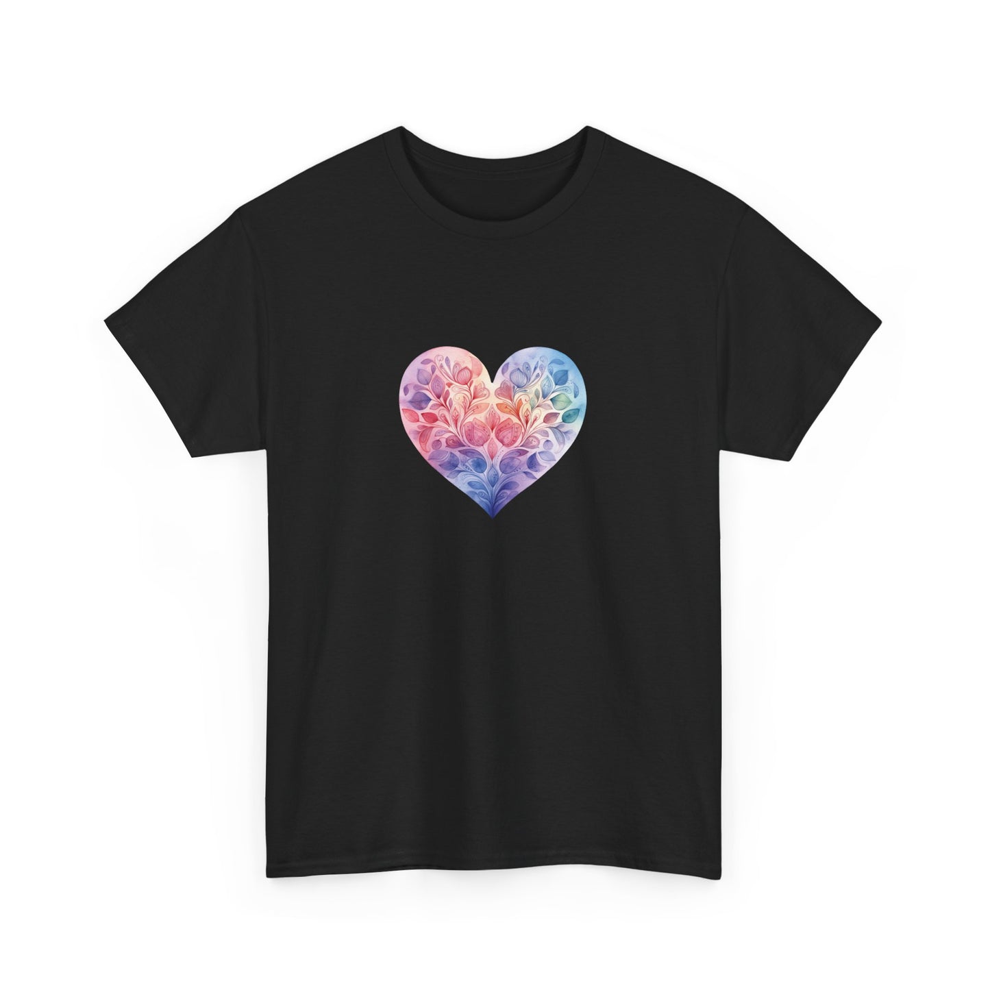 Watercolor Heart Short Sleeve Tee 006