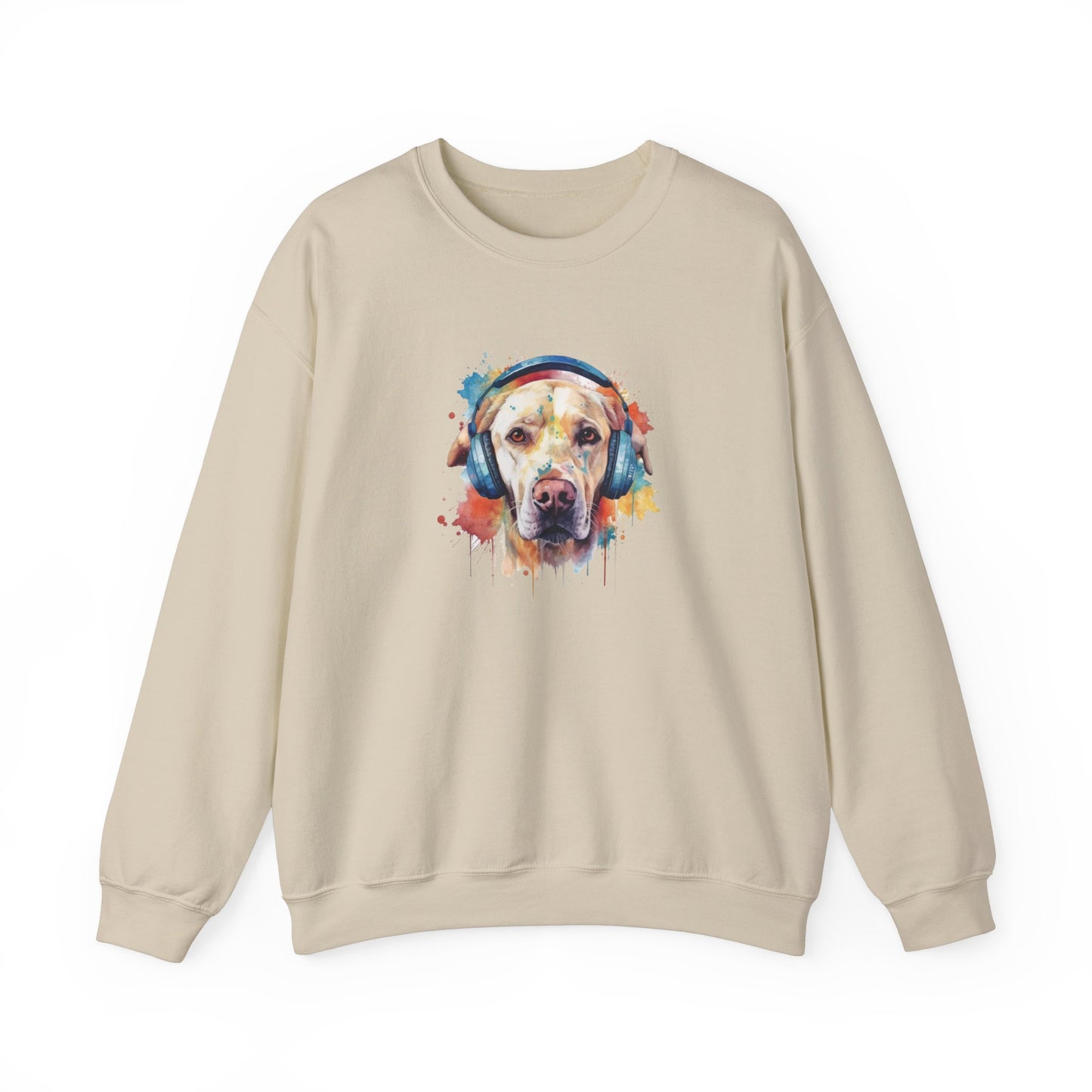 Labrador Retriever with Headphones Sweatshirt