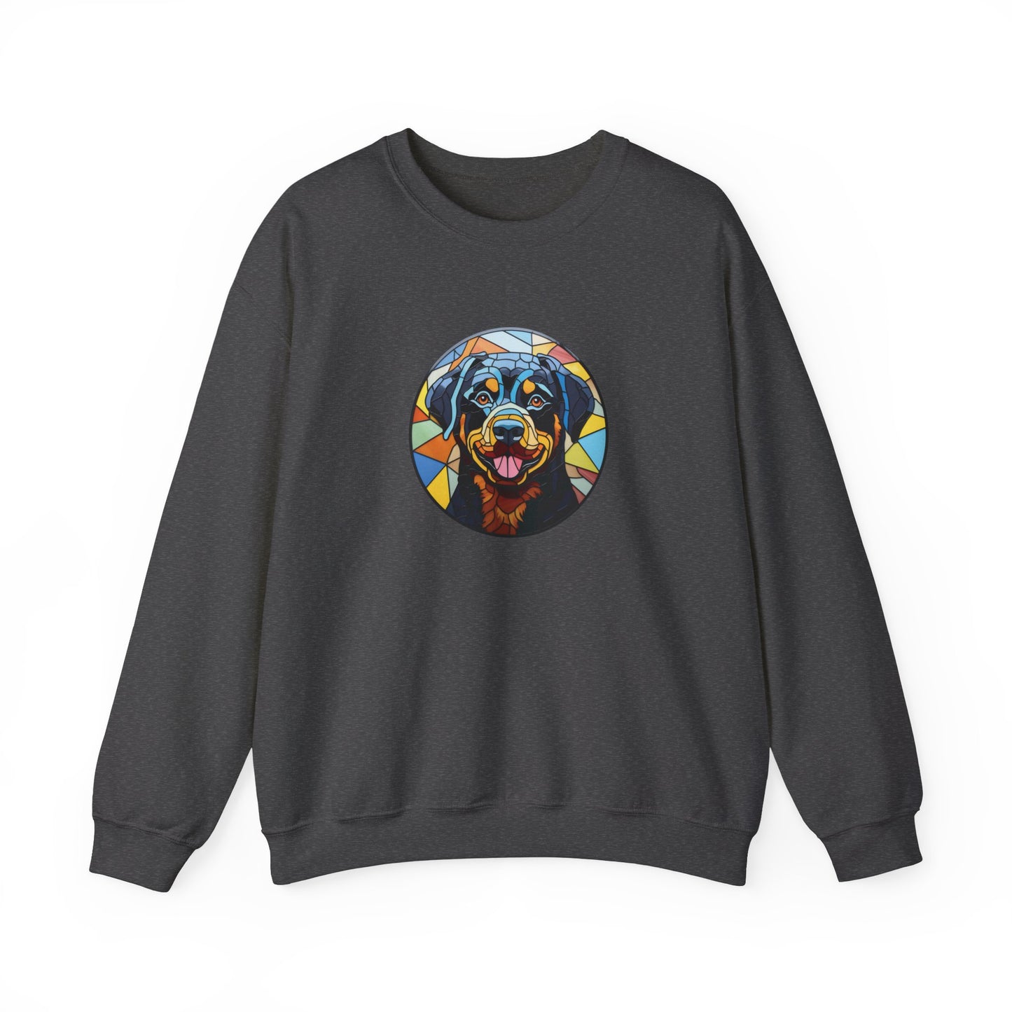 Stained Glass Rottweiler Sweatshirt