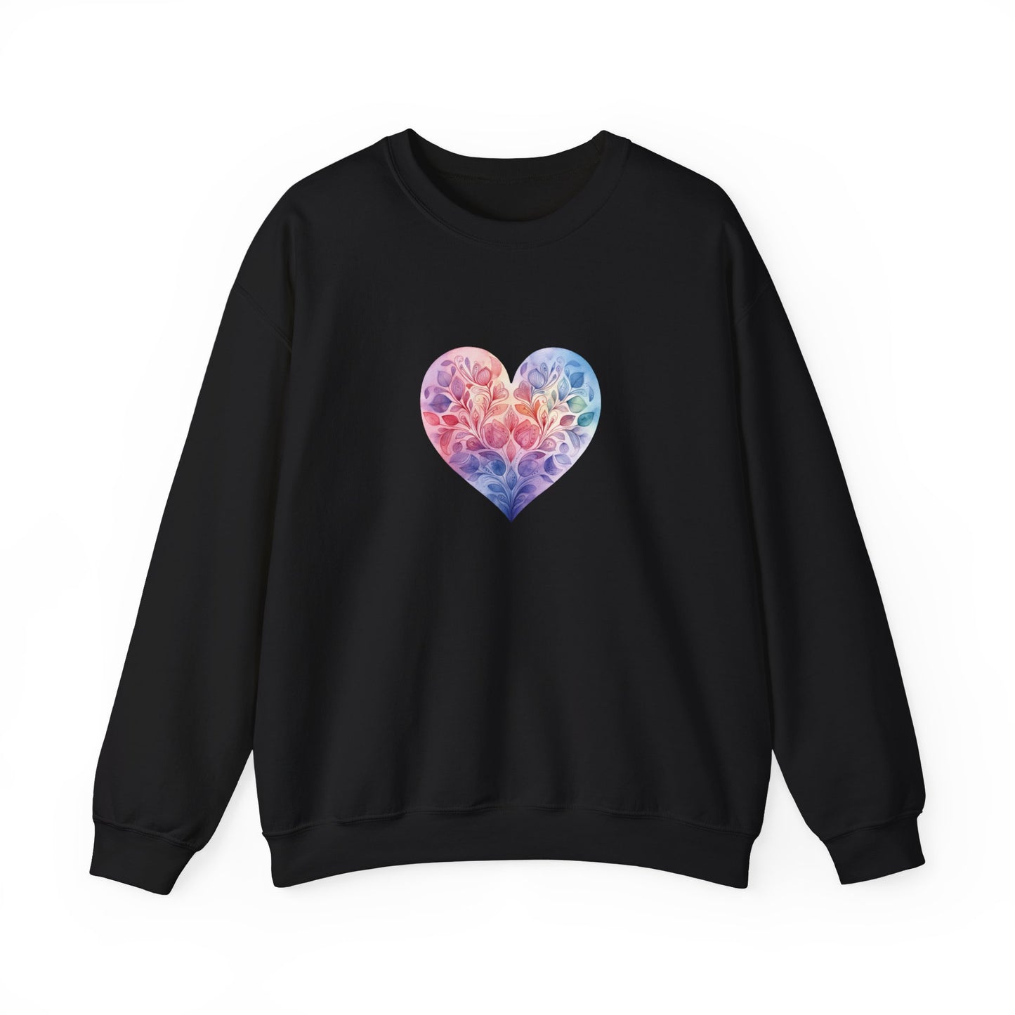 Watercolor Heart Sweatshirt 006