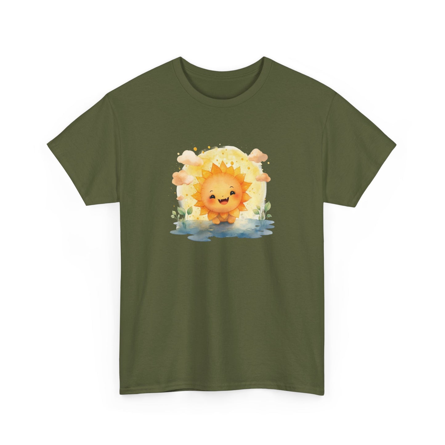 Cute Watercolor Sun Short Sleeve Tee
