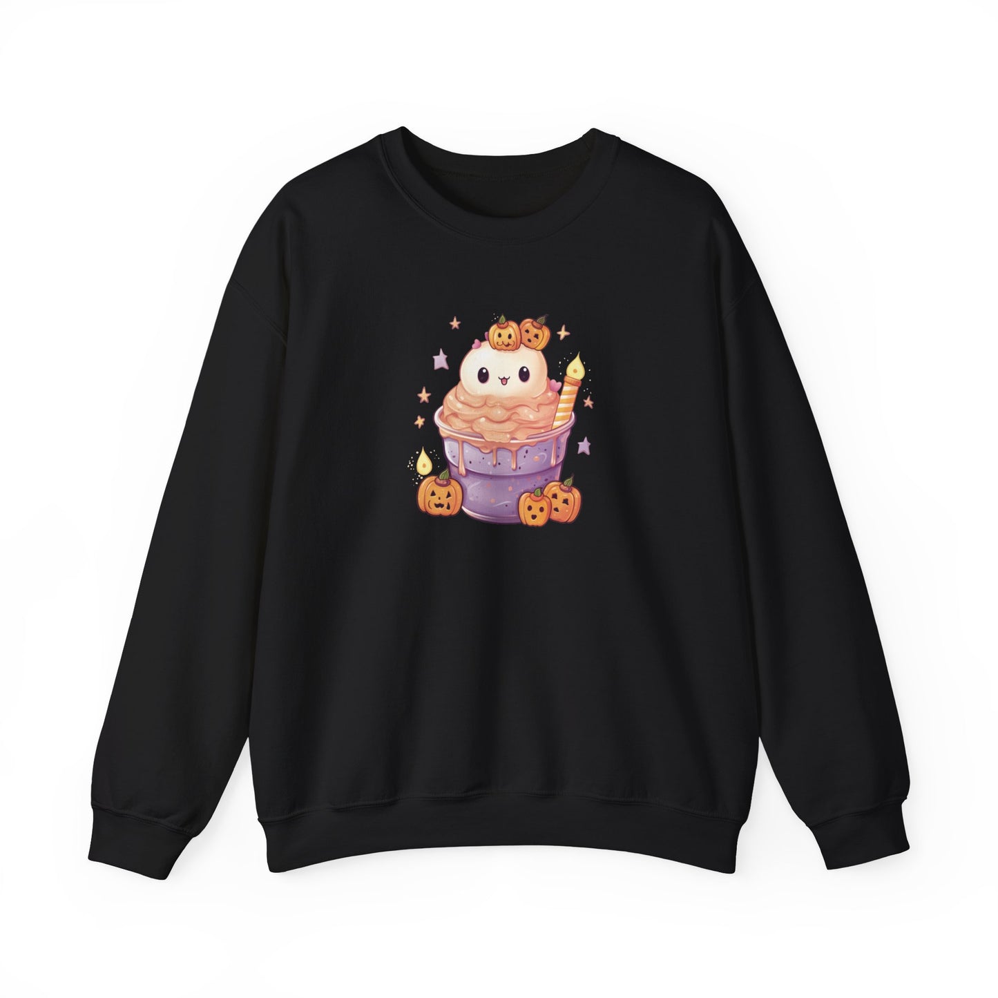 Cute Cat and Pumpkins Dessert Sweatshirt
