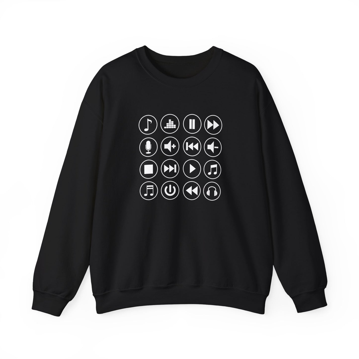 Music Player Symbols Sweatshirt