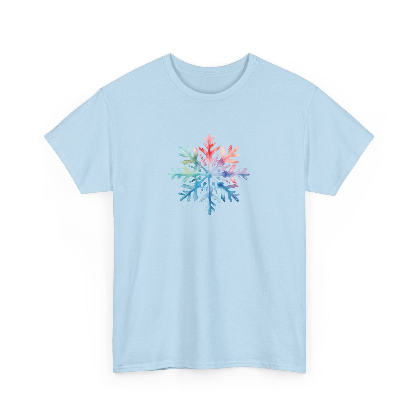 Watercolor Snowflake Short Sleeve Tee