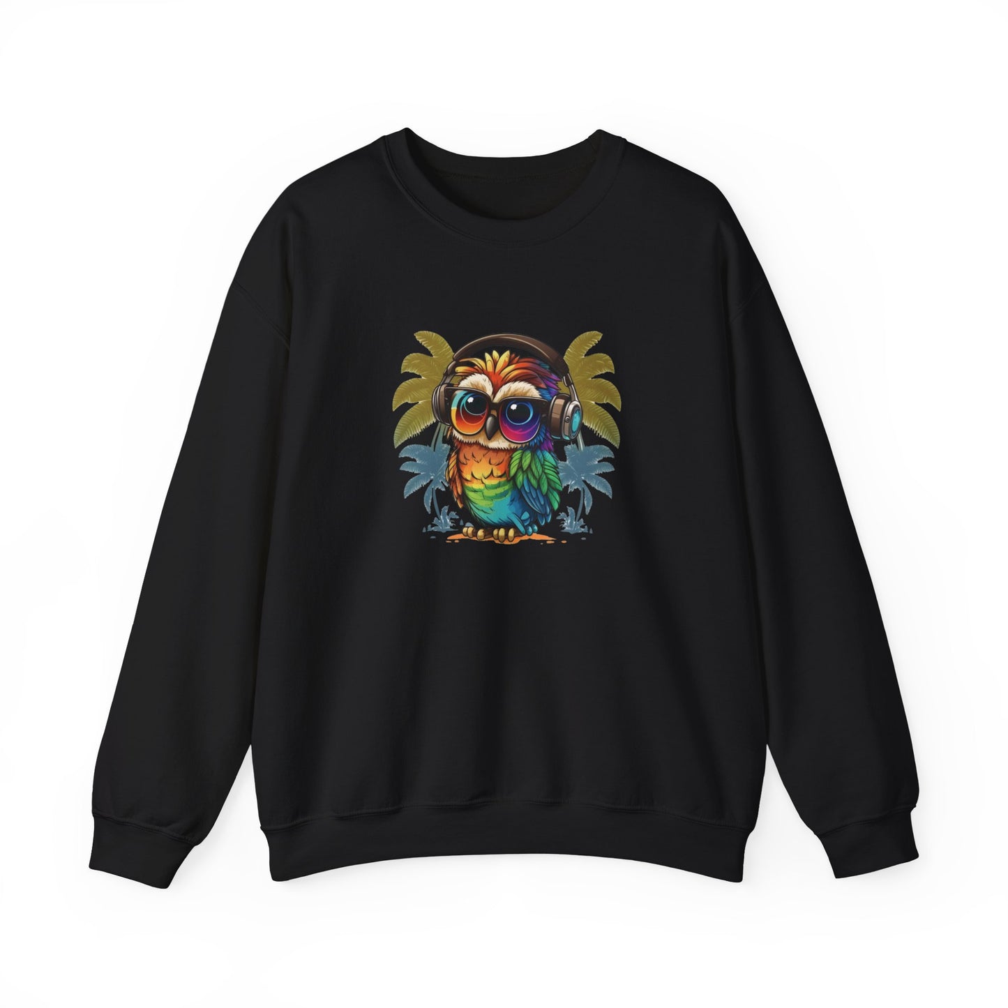 Owl with Headphones Sweatshirt