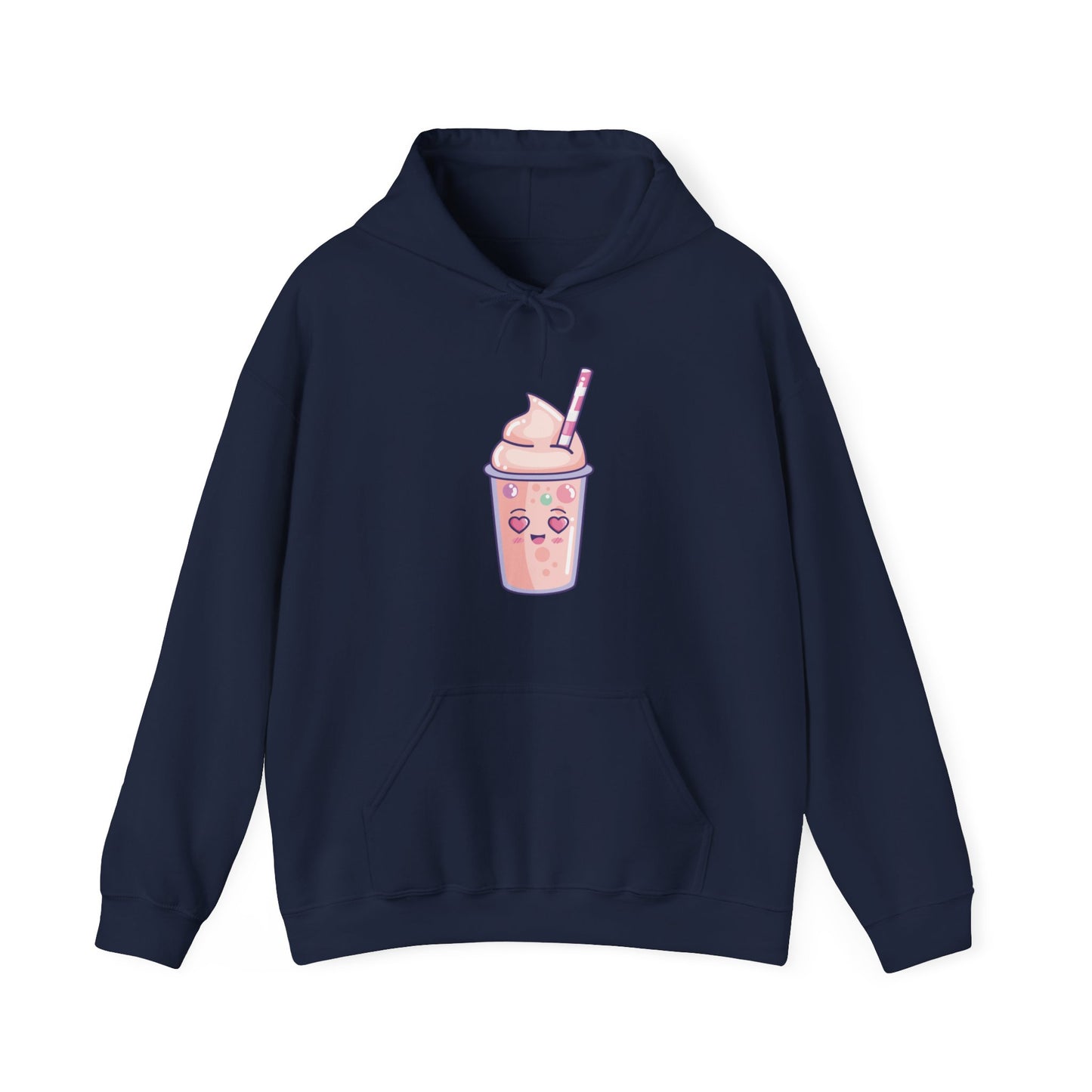 Cute Pink Milkshake Hooded Sweatshirt