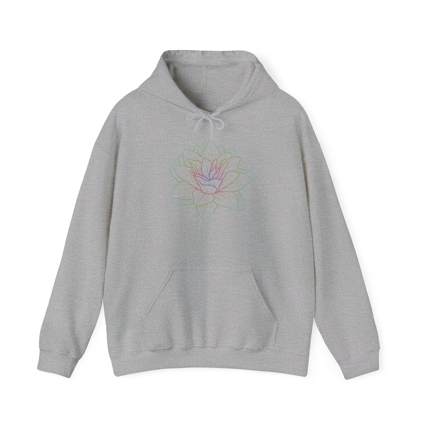 Colorful Lotus Hooded Sweatshirt
