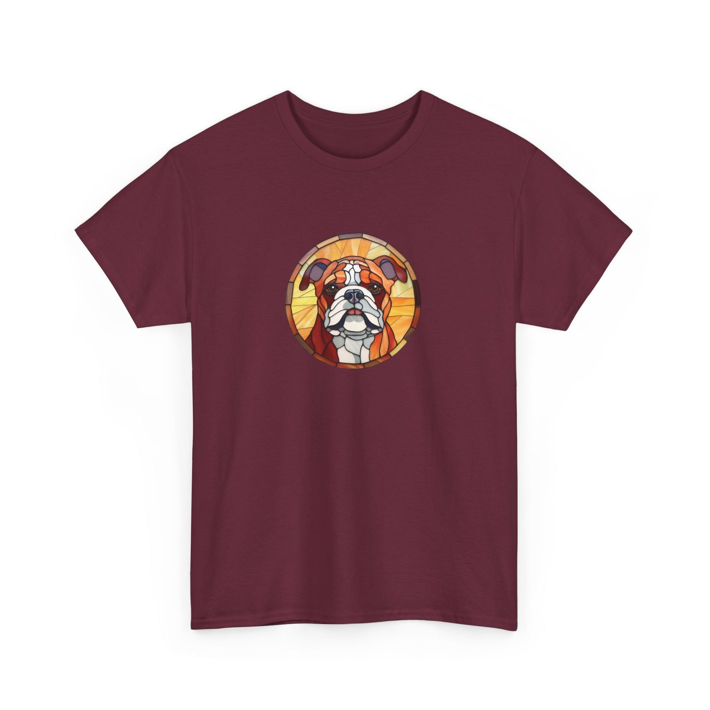 Stained Glass Bulldog Short Sleeve Tee