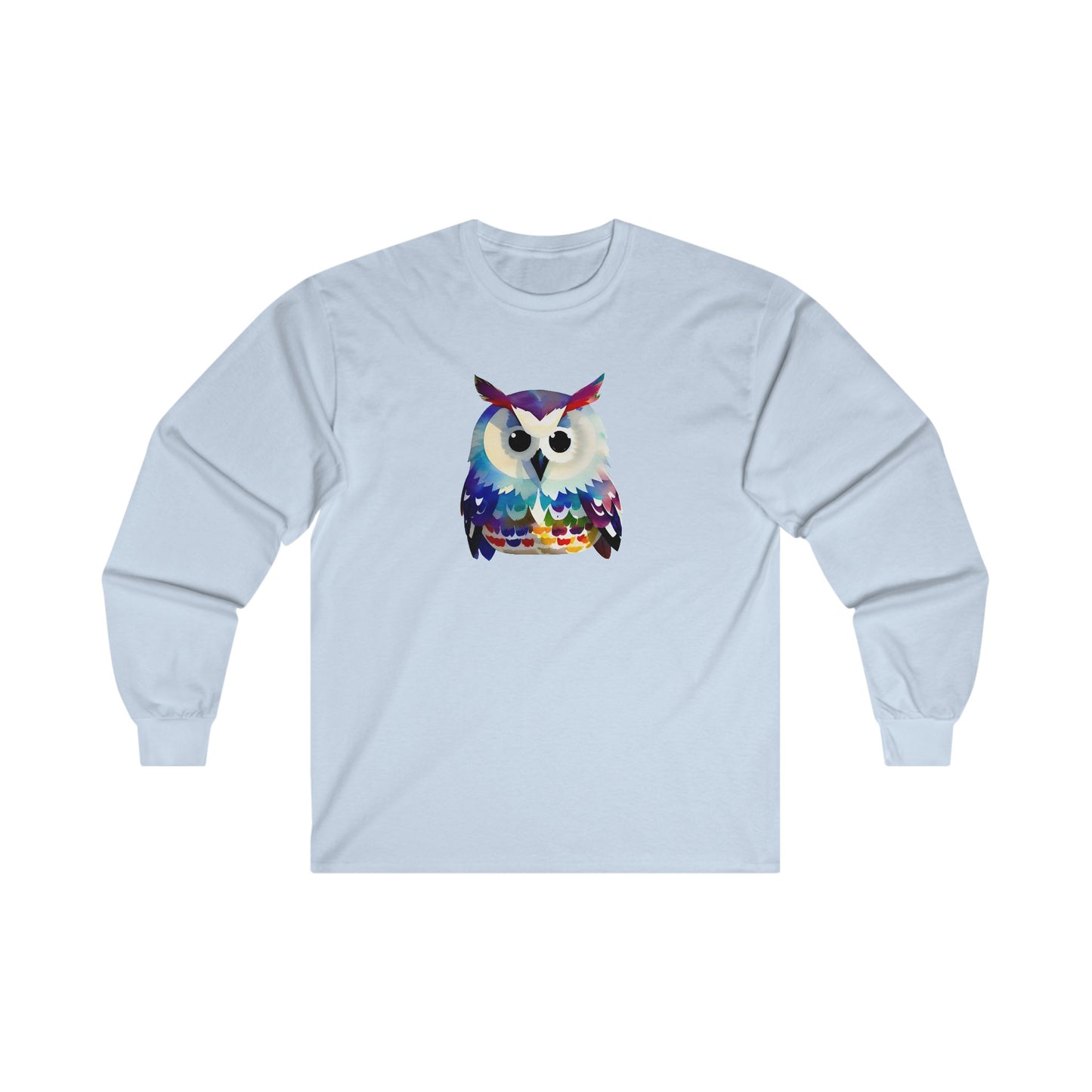 Watercolor Owl Long Sleeve Tee