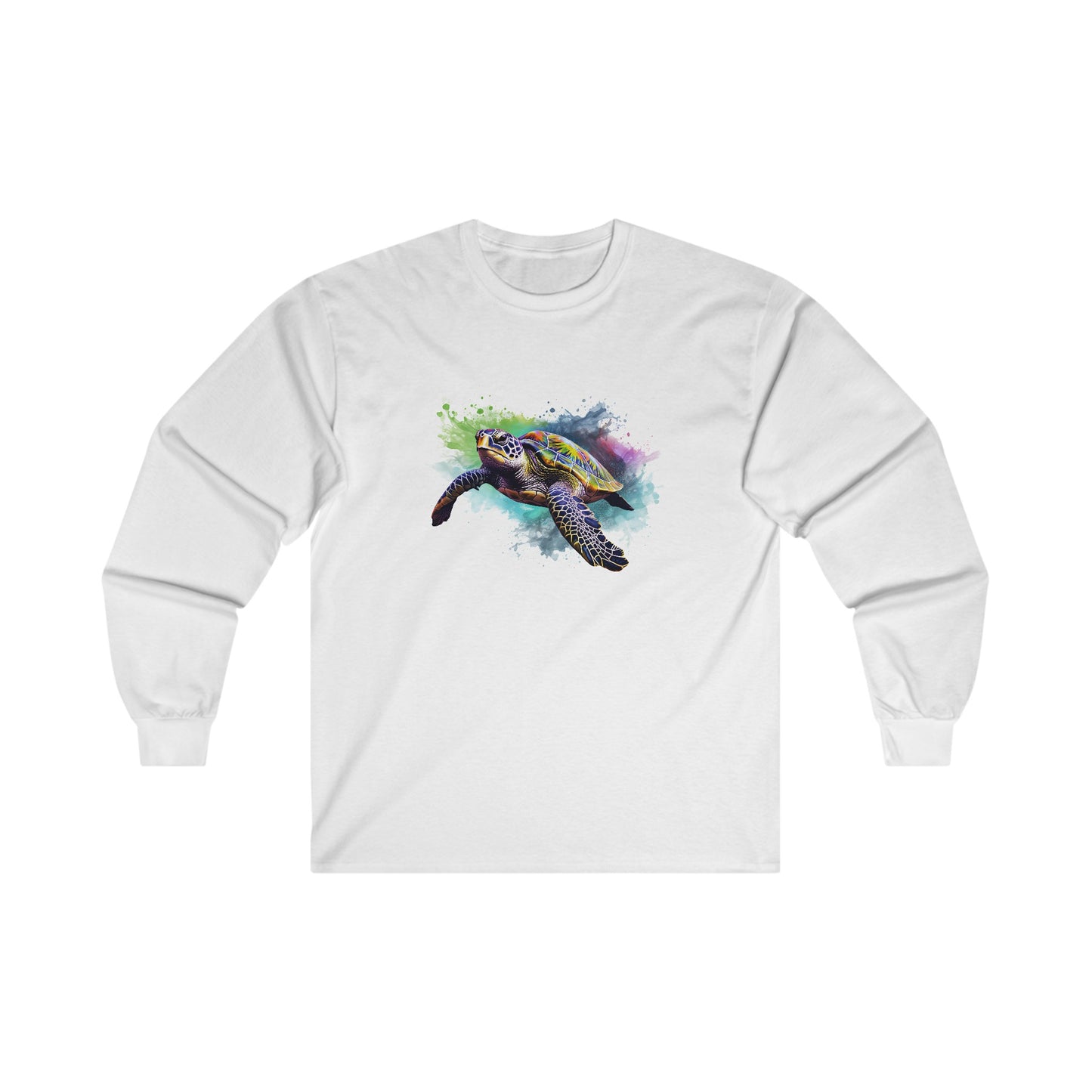 Watercolor Sea Turtle Long Sleeve Tee