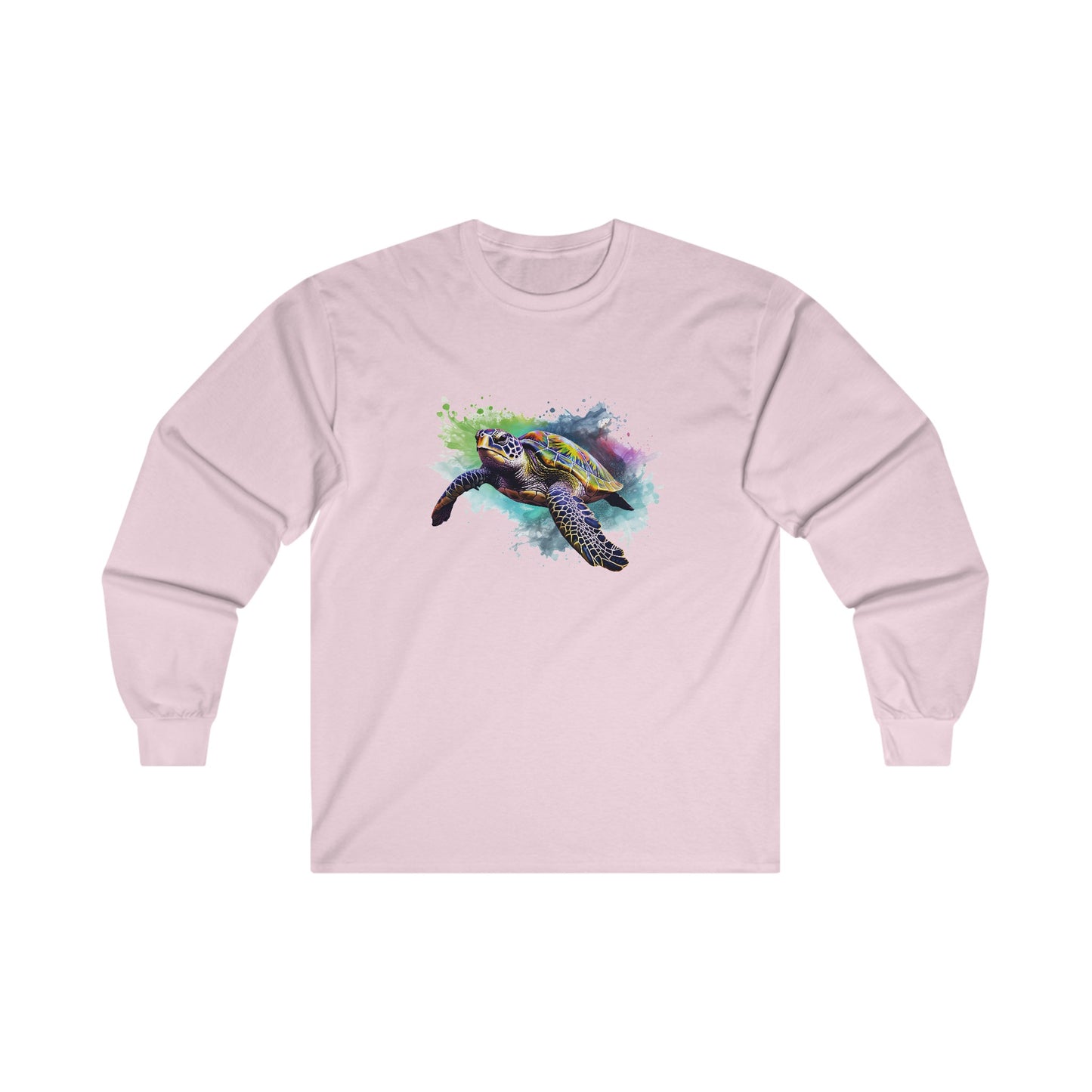 Watercolor Sea Turtle Long Sleeve Tee