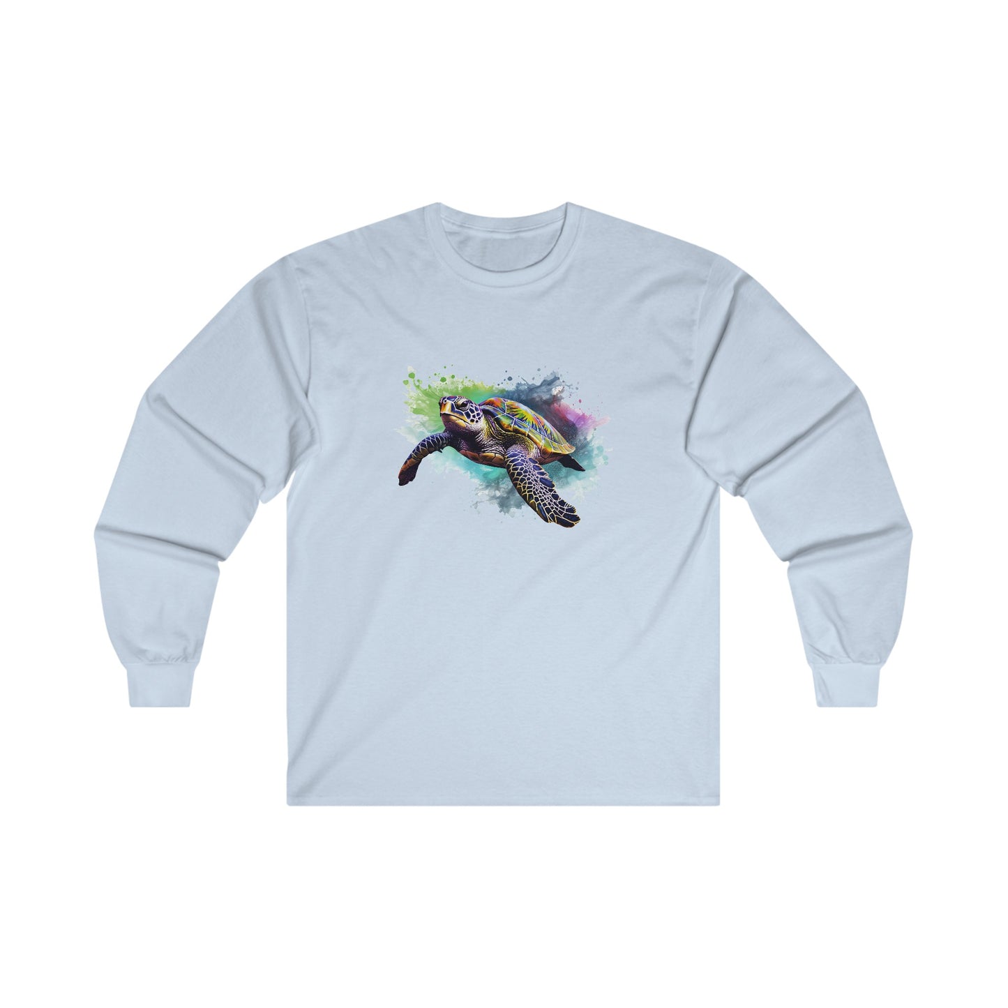 Watercolor Sea Turtle Long Sleeve Tee