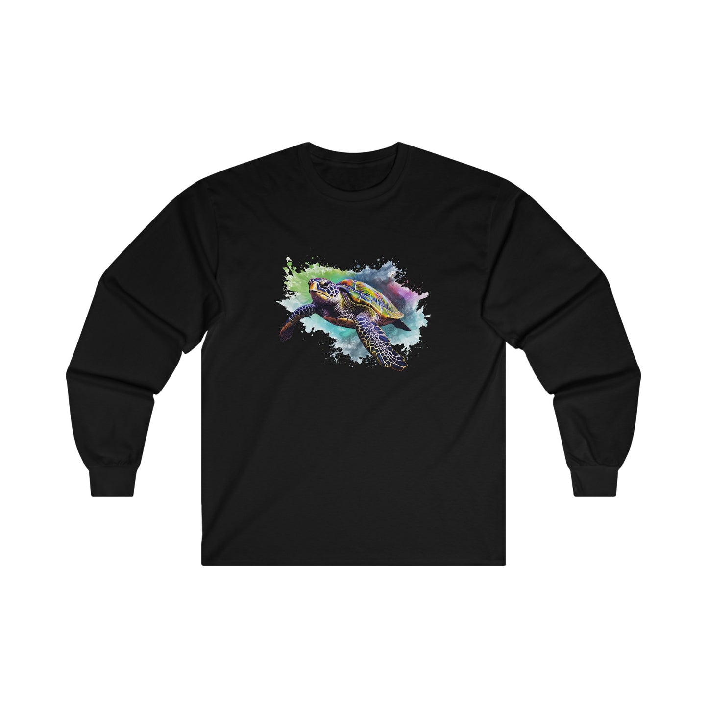 Watercolor Sea Turtle Long Sleeve Tee