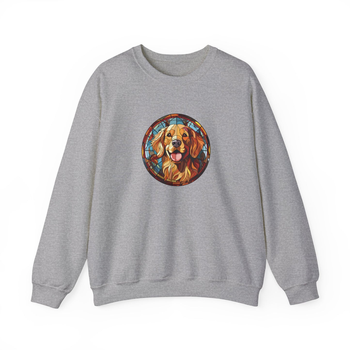 Stained Glass Golden Retriever Sweatshirt