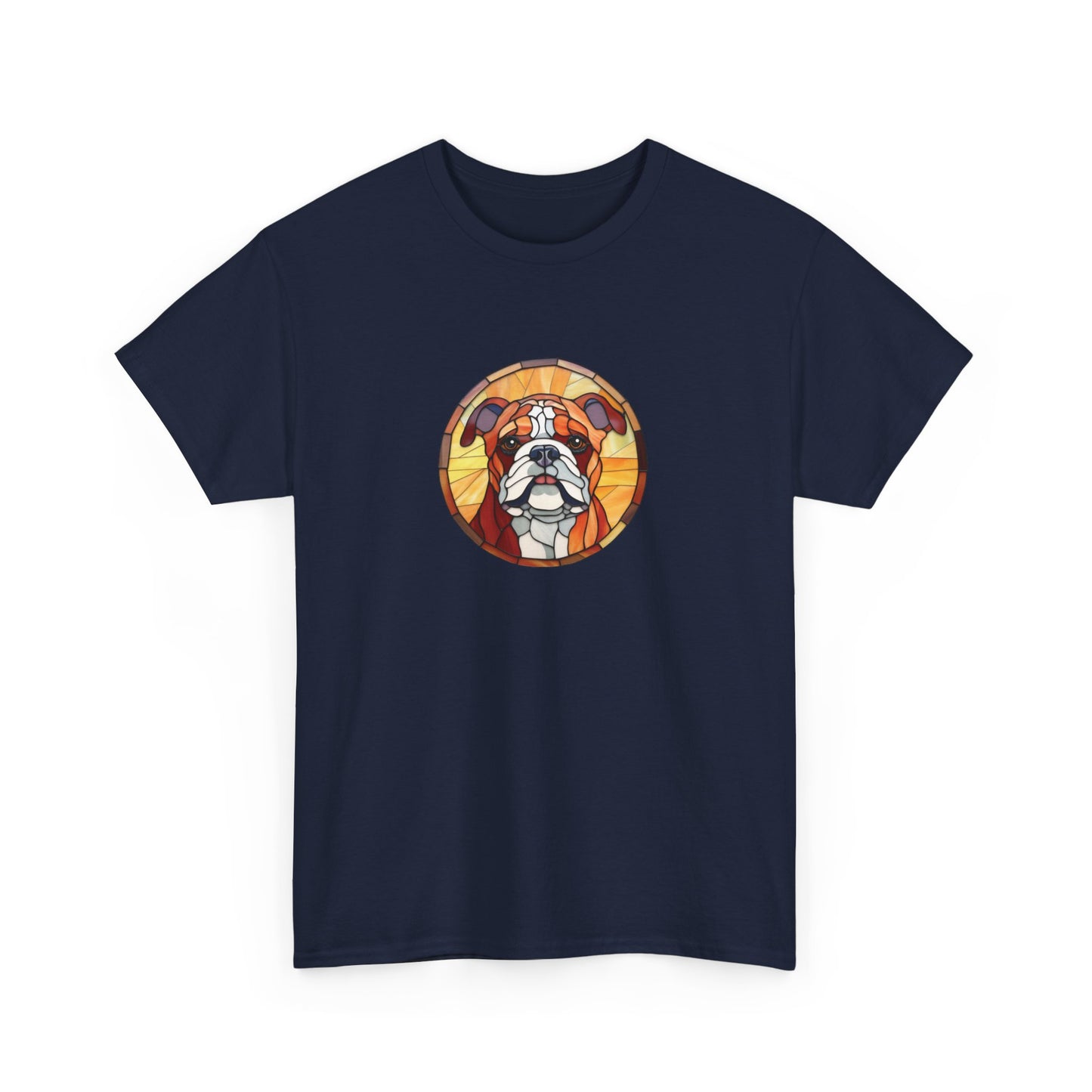 Stained Glass Bulldog Short Sleeve Tee
