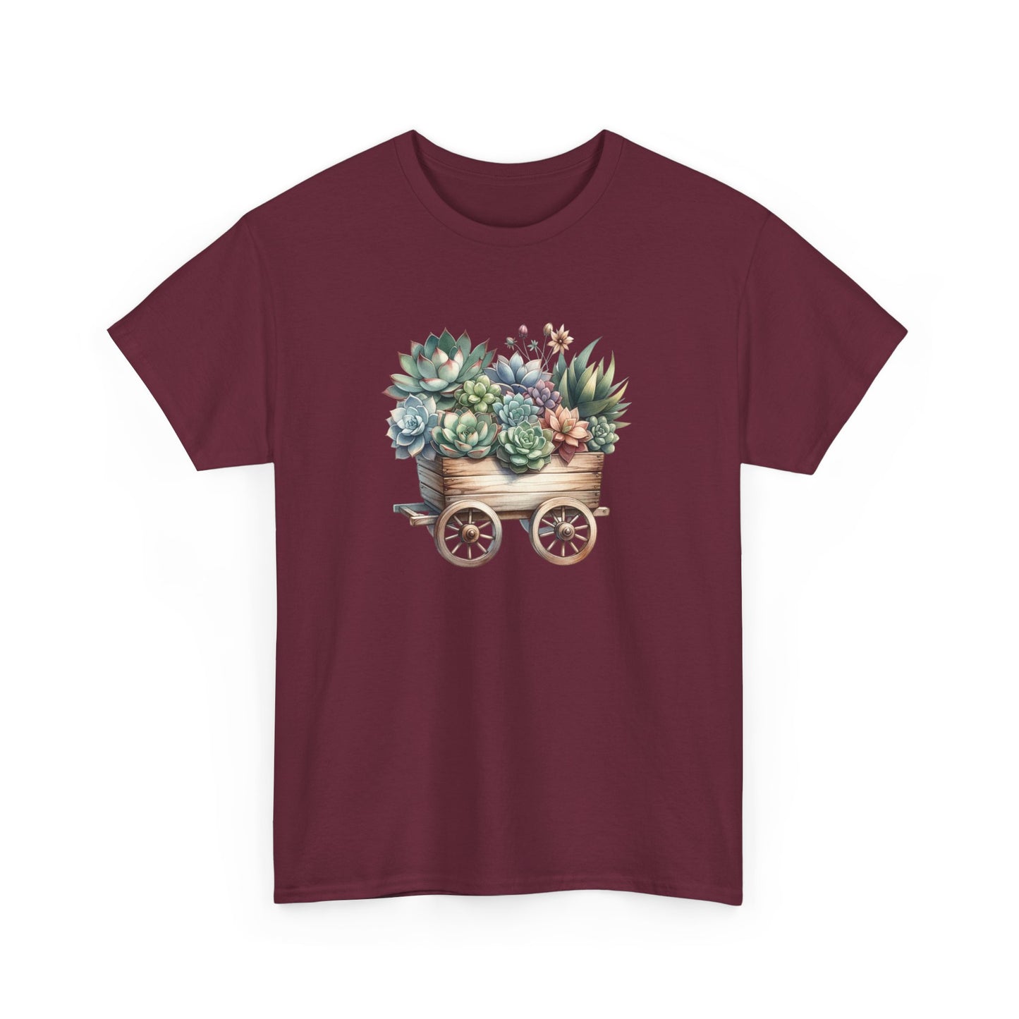 Succulent Wheelbarrow Short Sleeve Tee