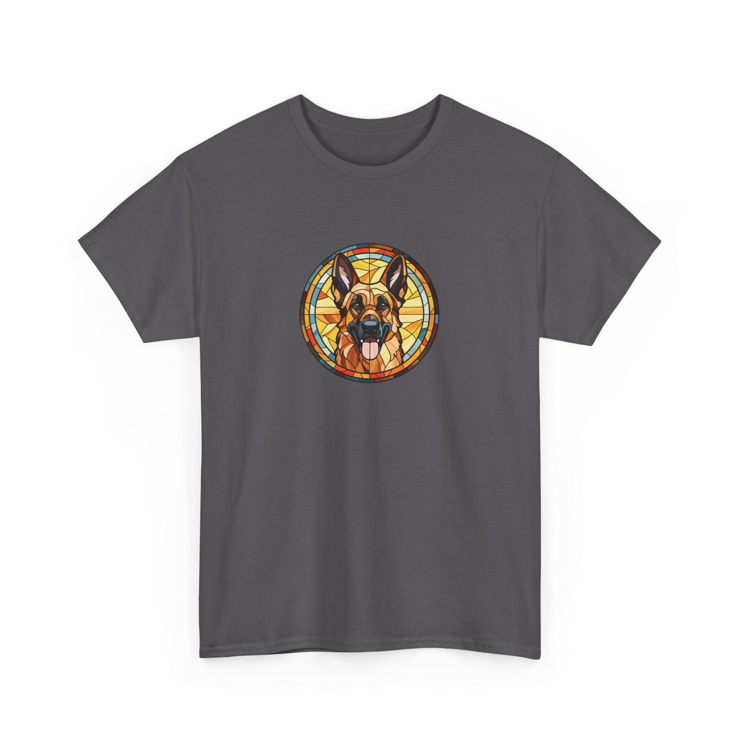 Stained Glass German Shepherd Short Sleeve Tee