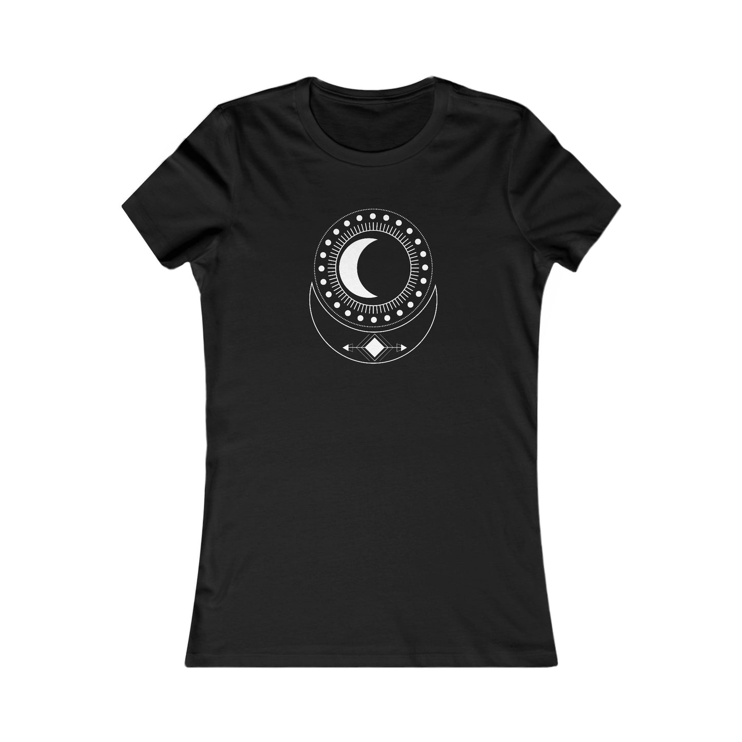 Circular Moons Fitted Tee