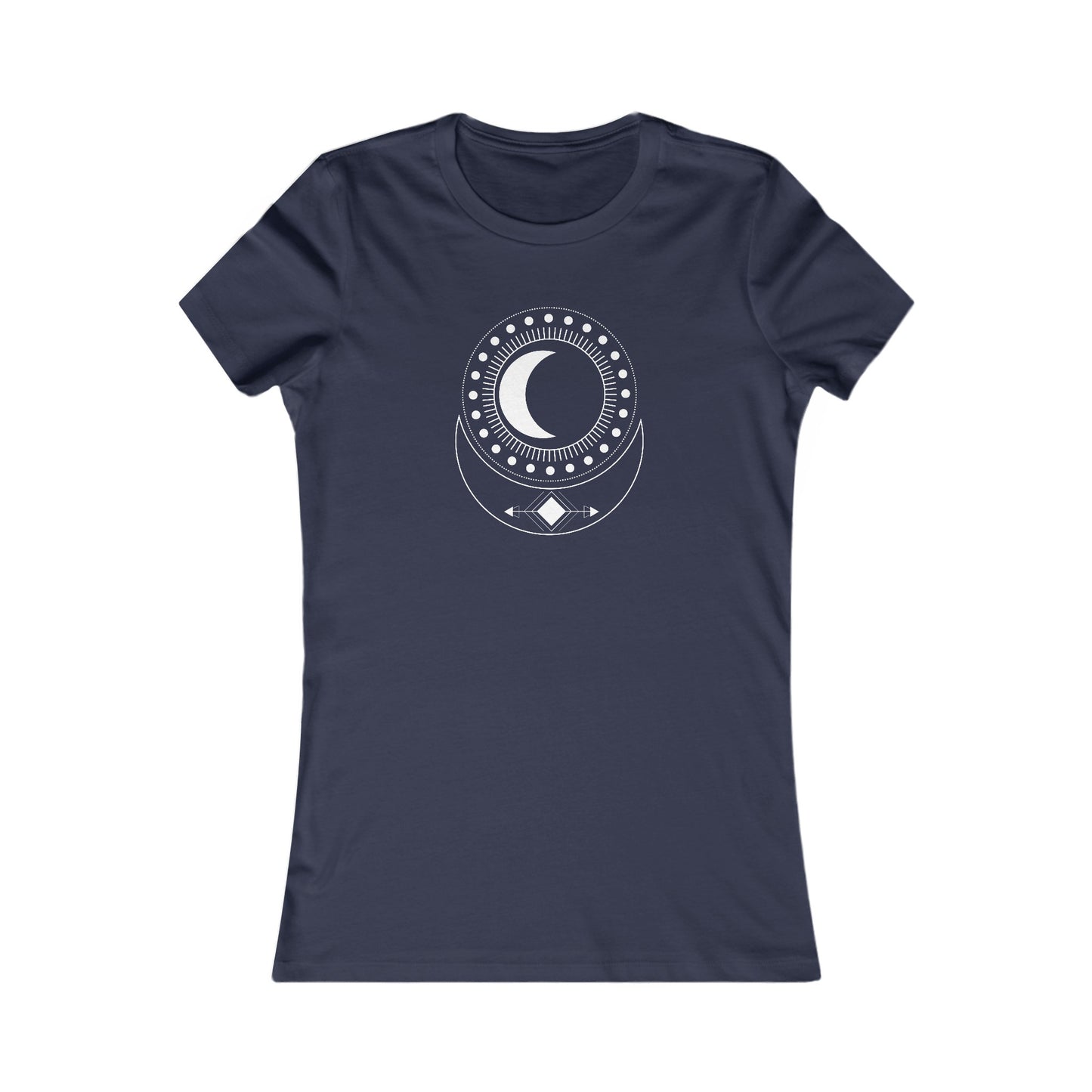Circular Moons Fitted Tee