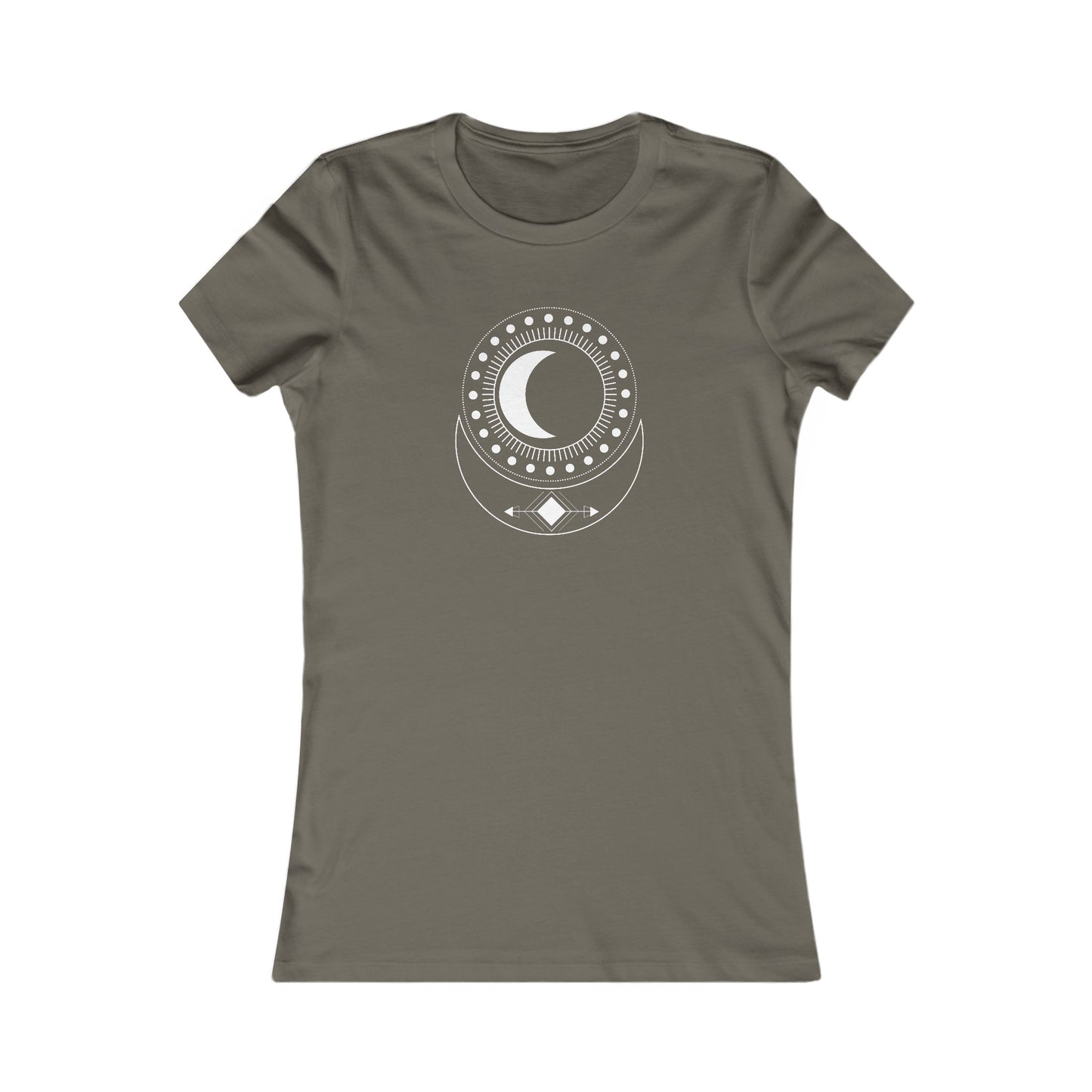 Circular Moons Fitted Tee