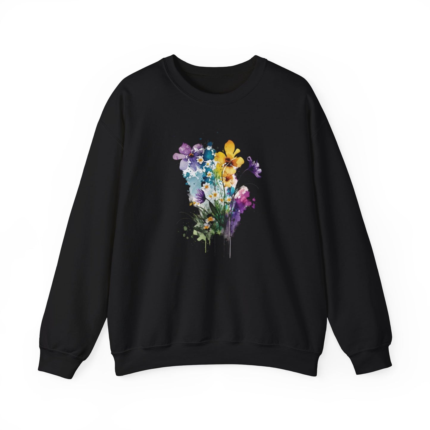 Watercolor Spring Flowers Sweatshirt