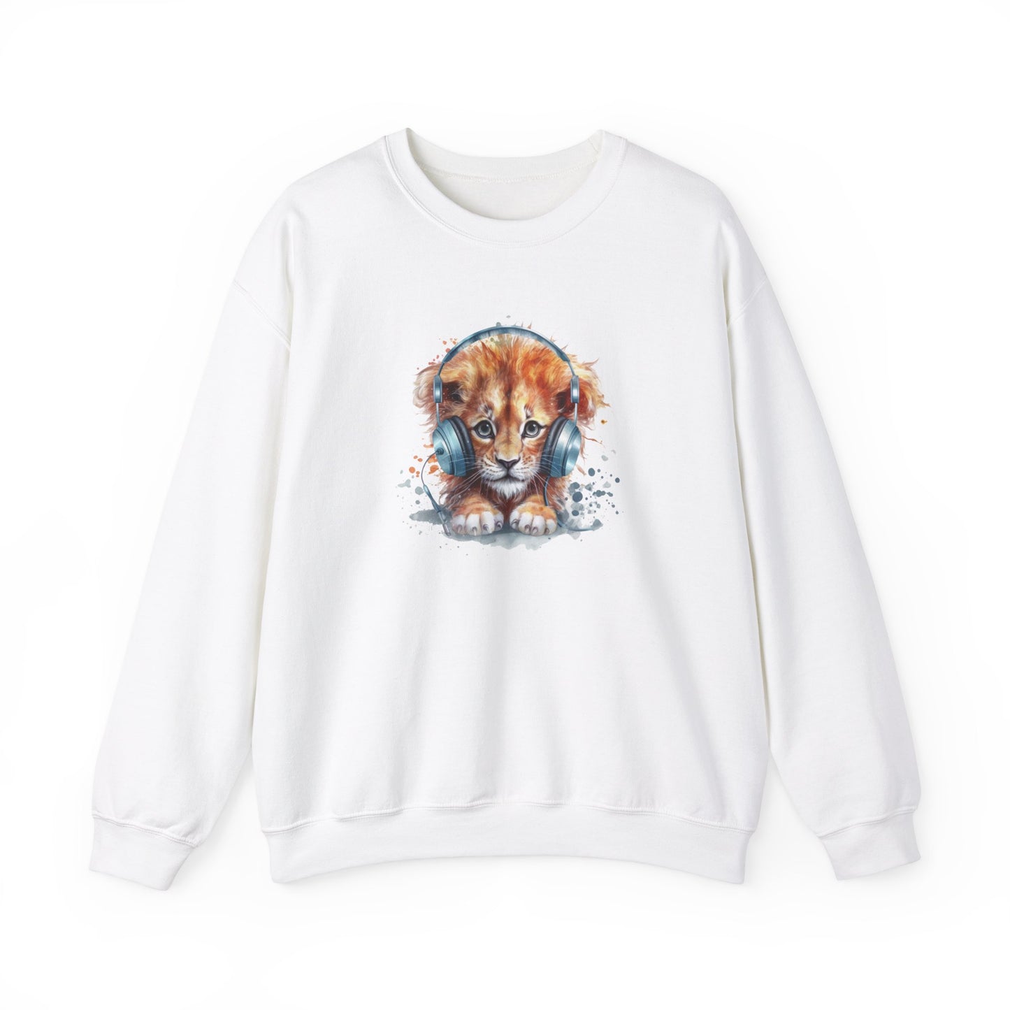 Lion with Headphones Sweatshirt