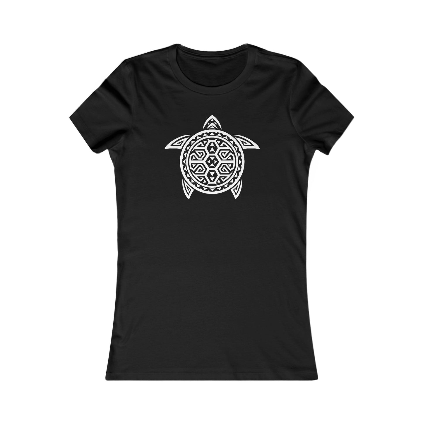 Abstract Turtle Fitted Tee