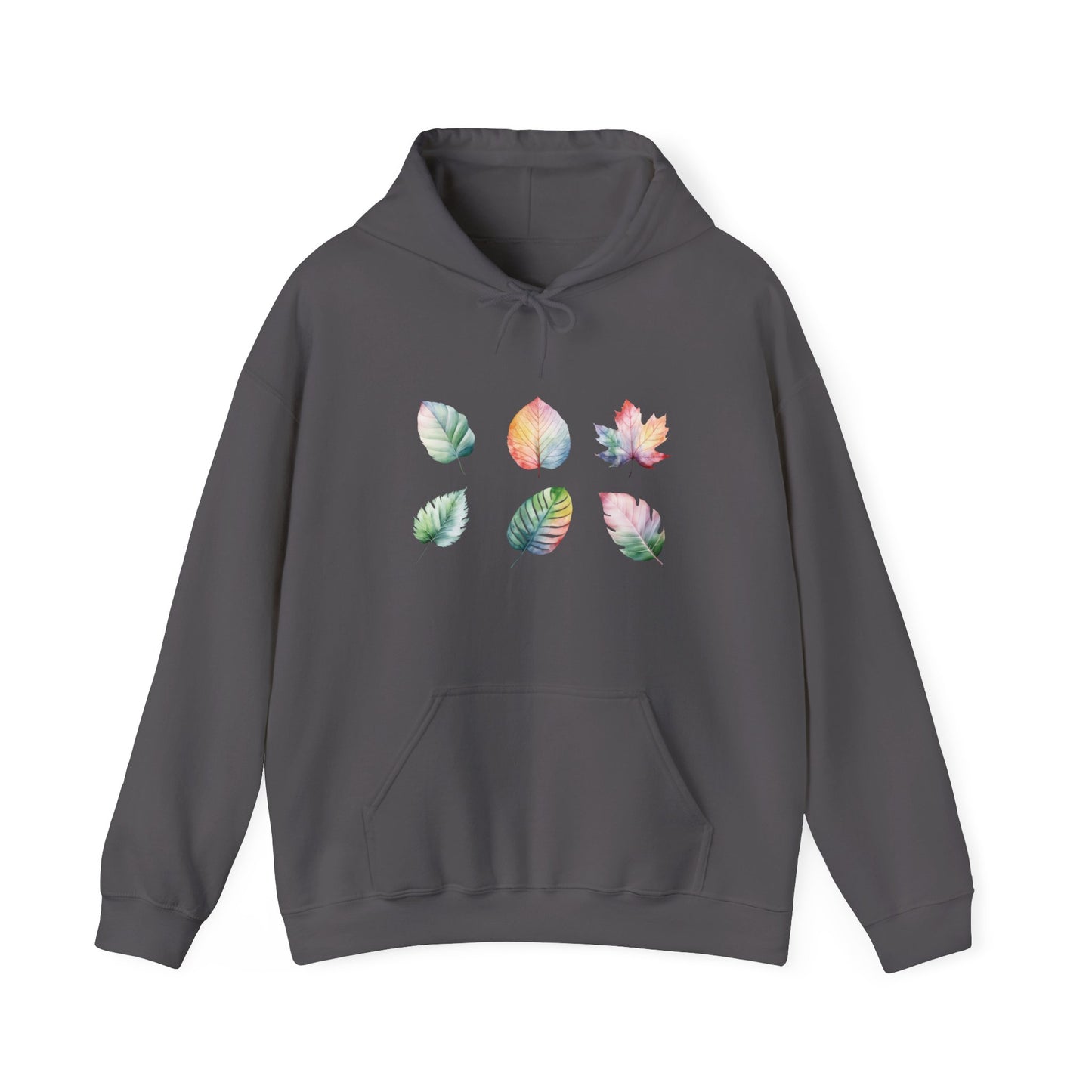 Watercolor Leaf Set Hooded Sweatshirt