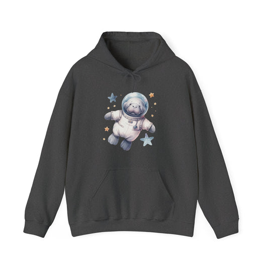 Manatee Astronaut Hooded Sweatshirt