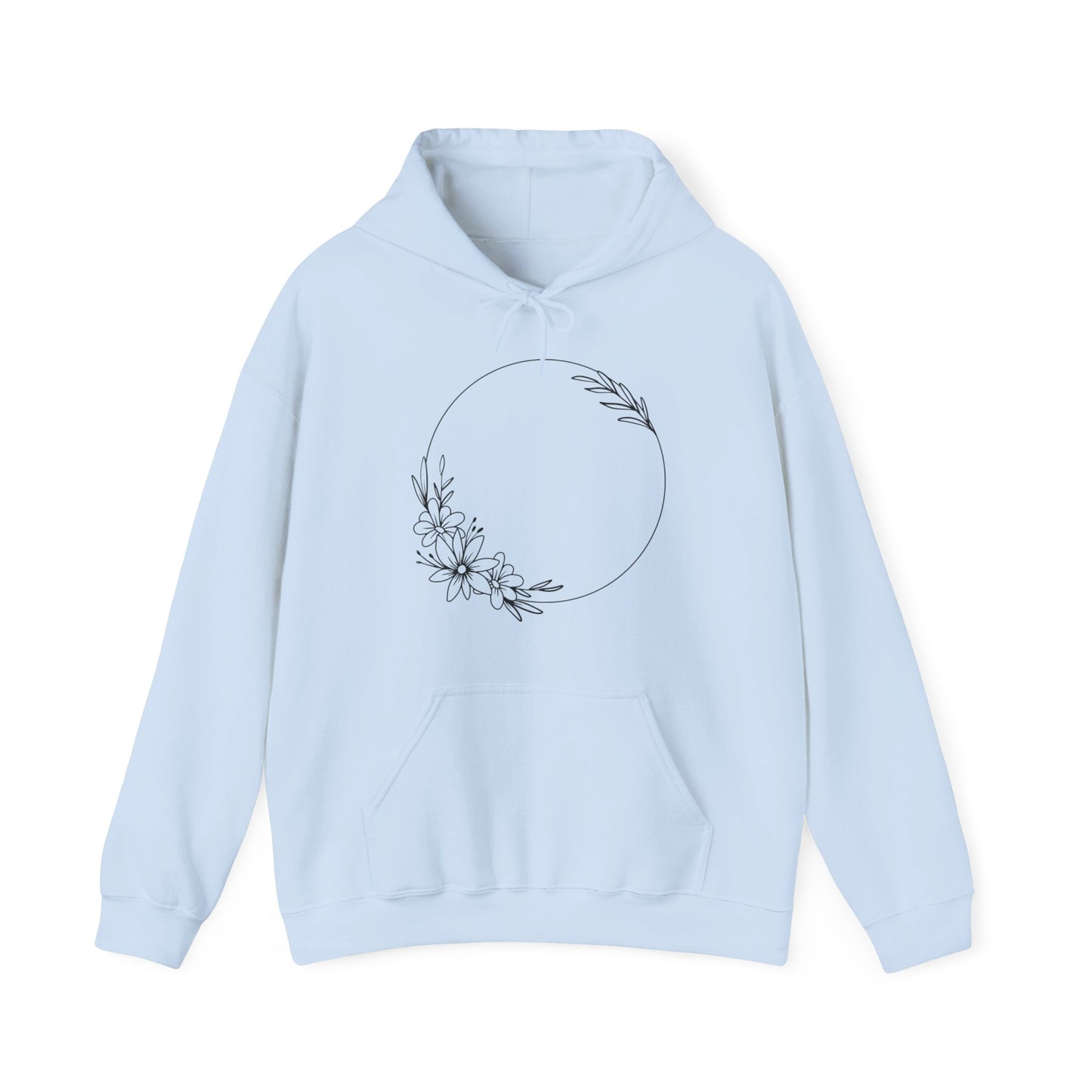 Flower Circle Hooded Sweatshirt