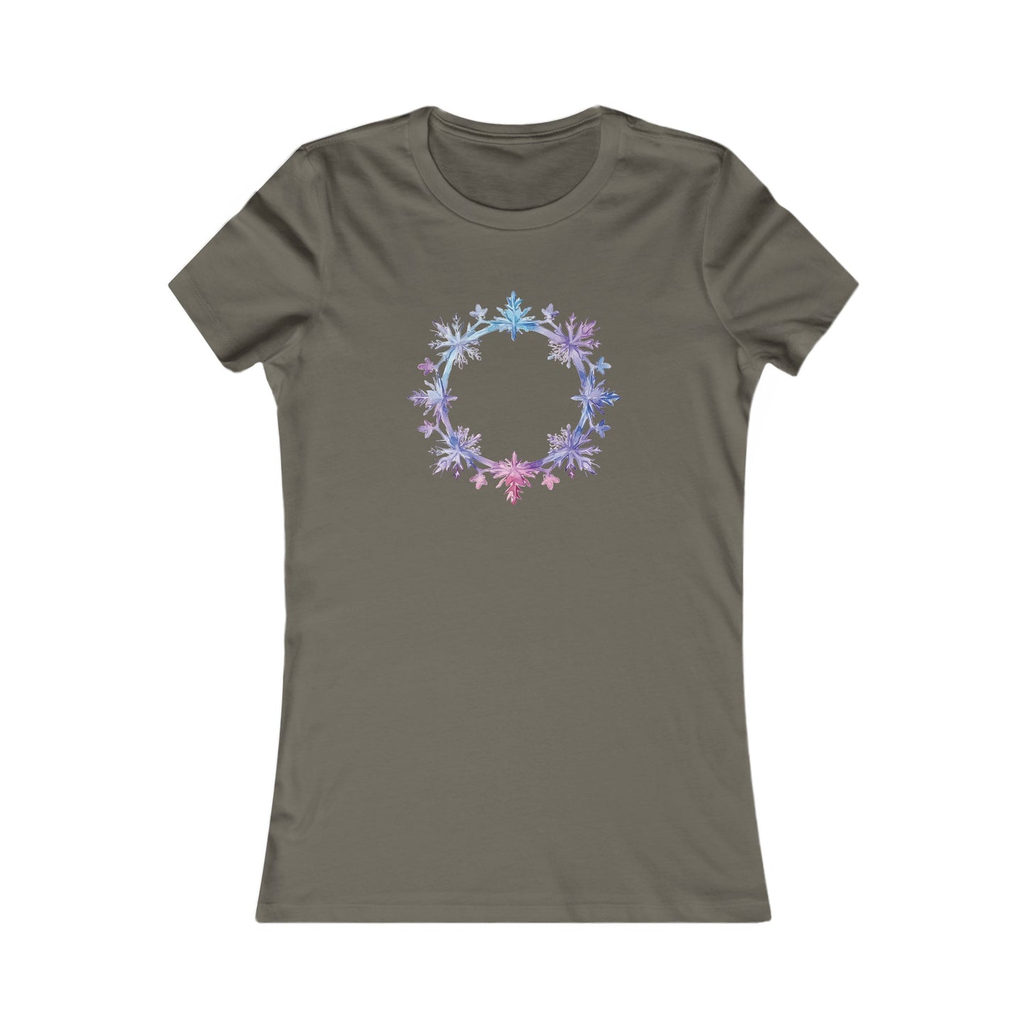 Snowflake Circle Fitted Tee