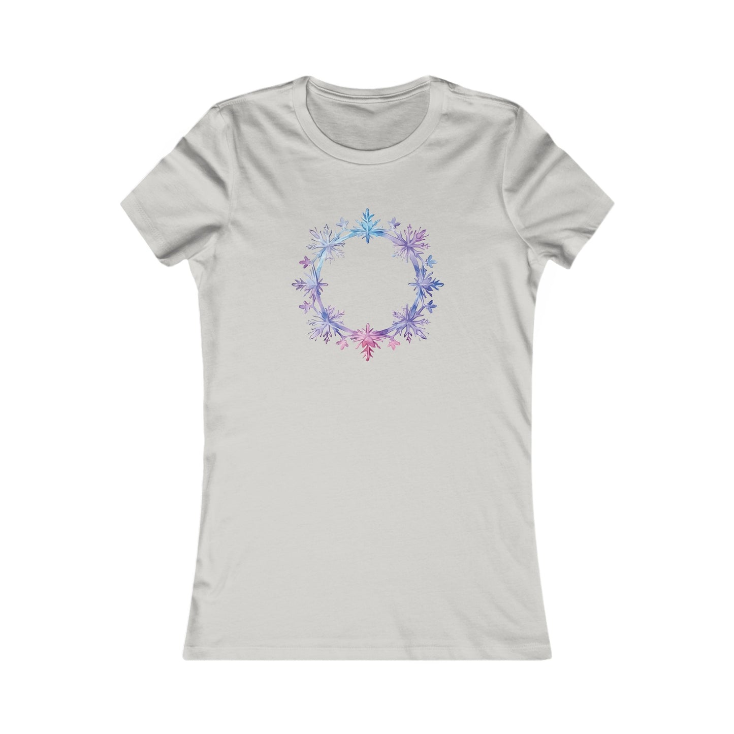 Snowflake Circle Fitted Tee