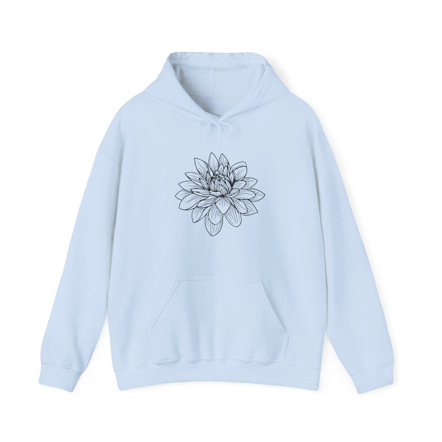 Lotus Outline Hooded Sweatshirt